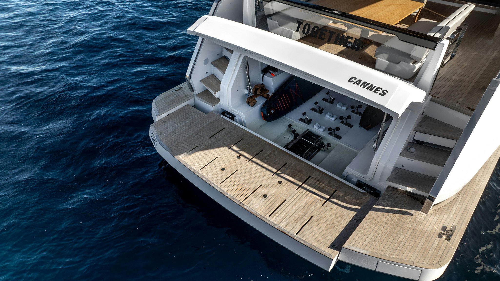 a boat on the water aboard TOGETHER Yacht for Charter