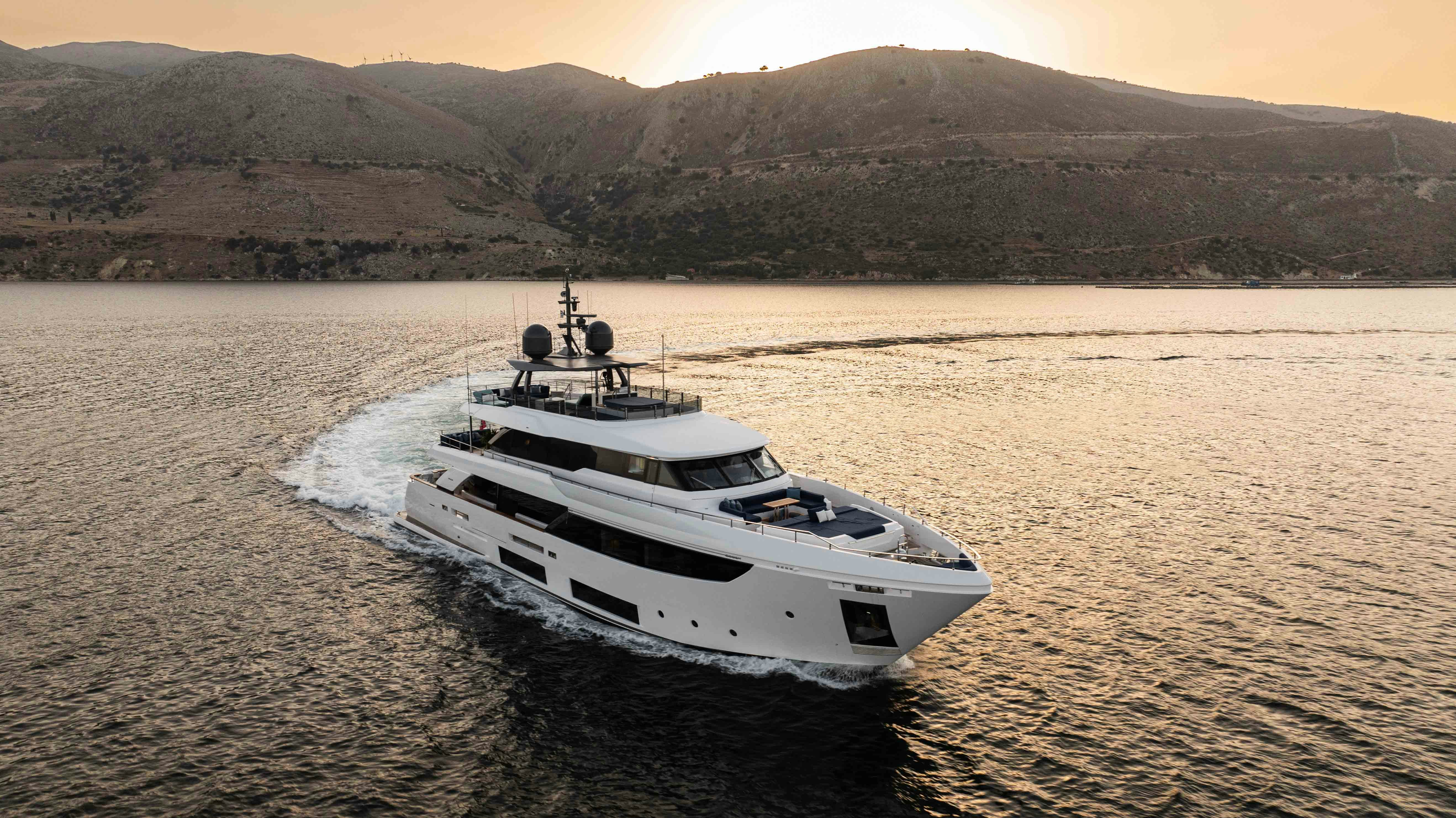 a boat on the water aboard RENEWAL 3 Yacht for Sale