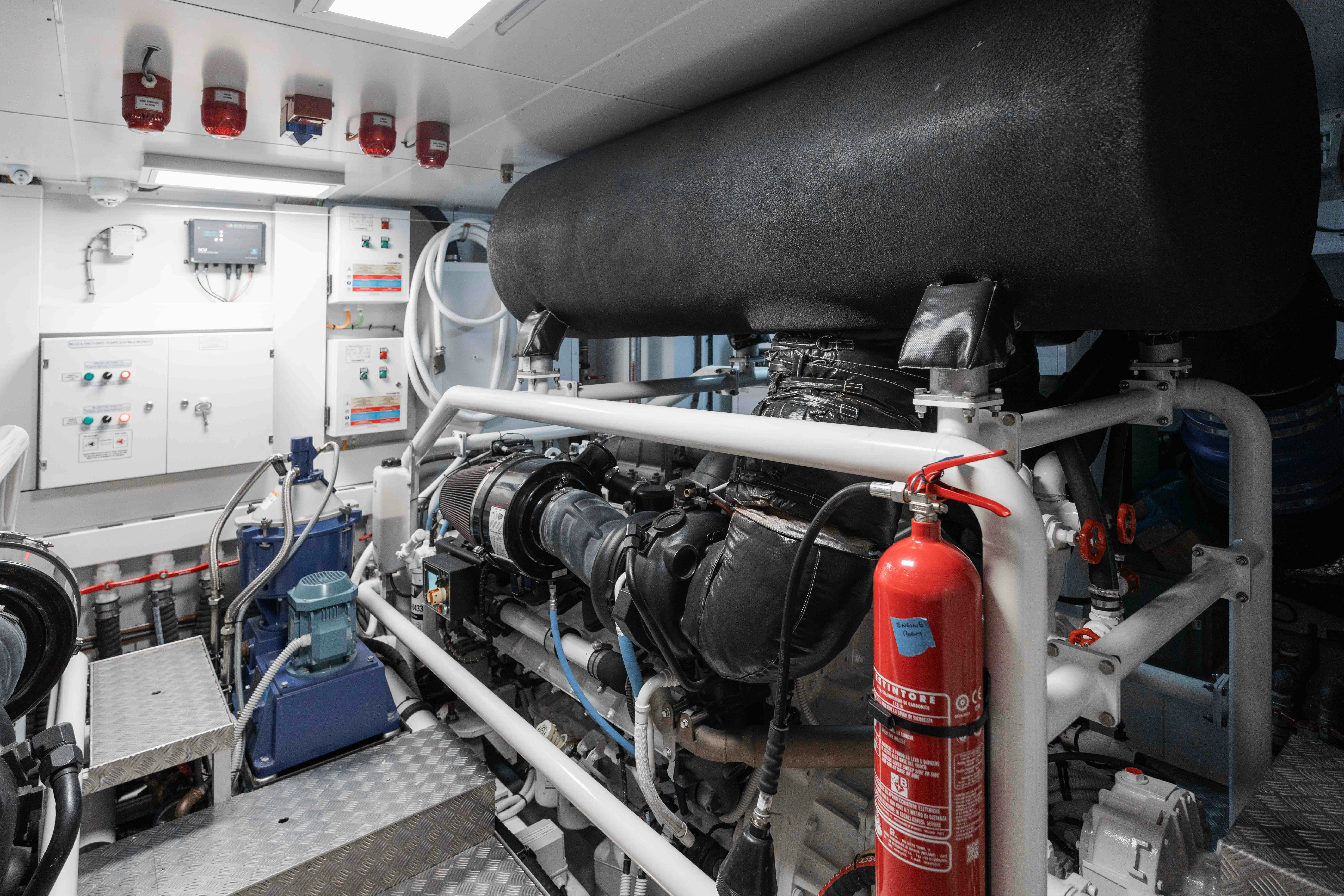 close-up of a machine aboard RENEWAL 3 Yacht for Sale