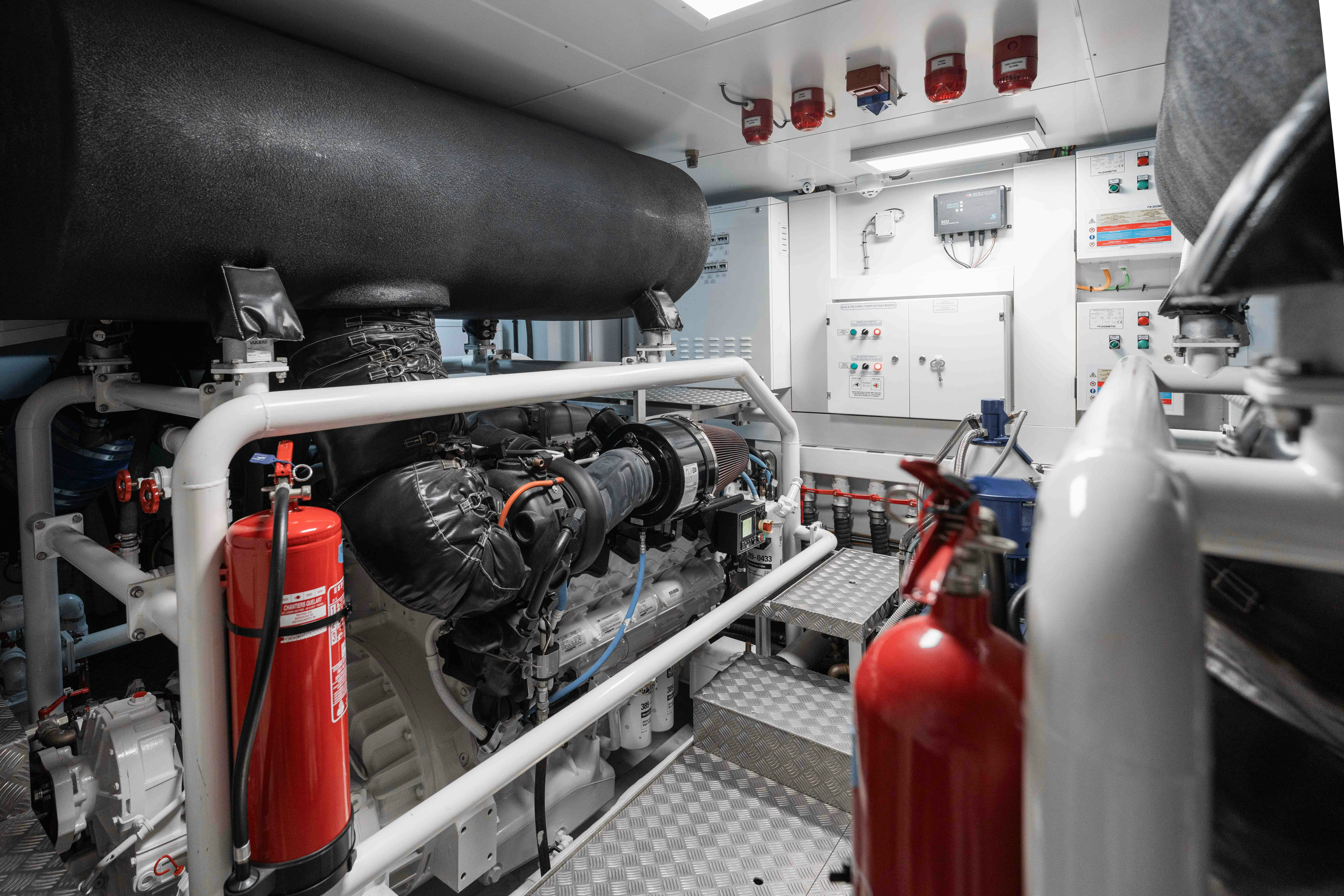 a close-up of a machine aboard RENEWAL 3 Yacht for Sale