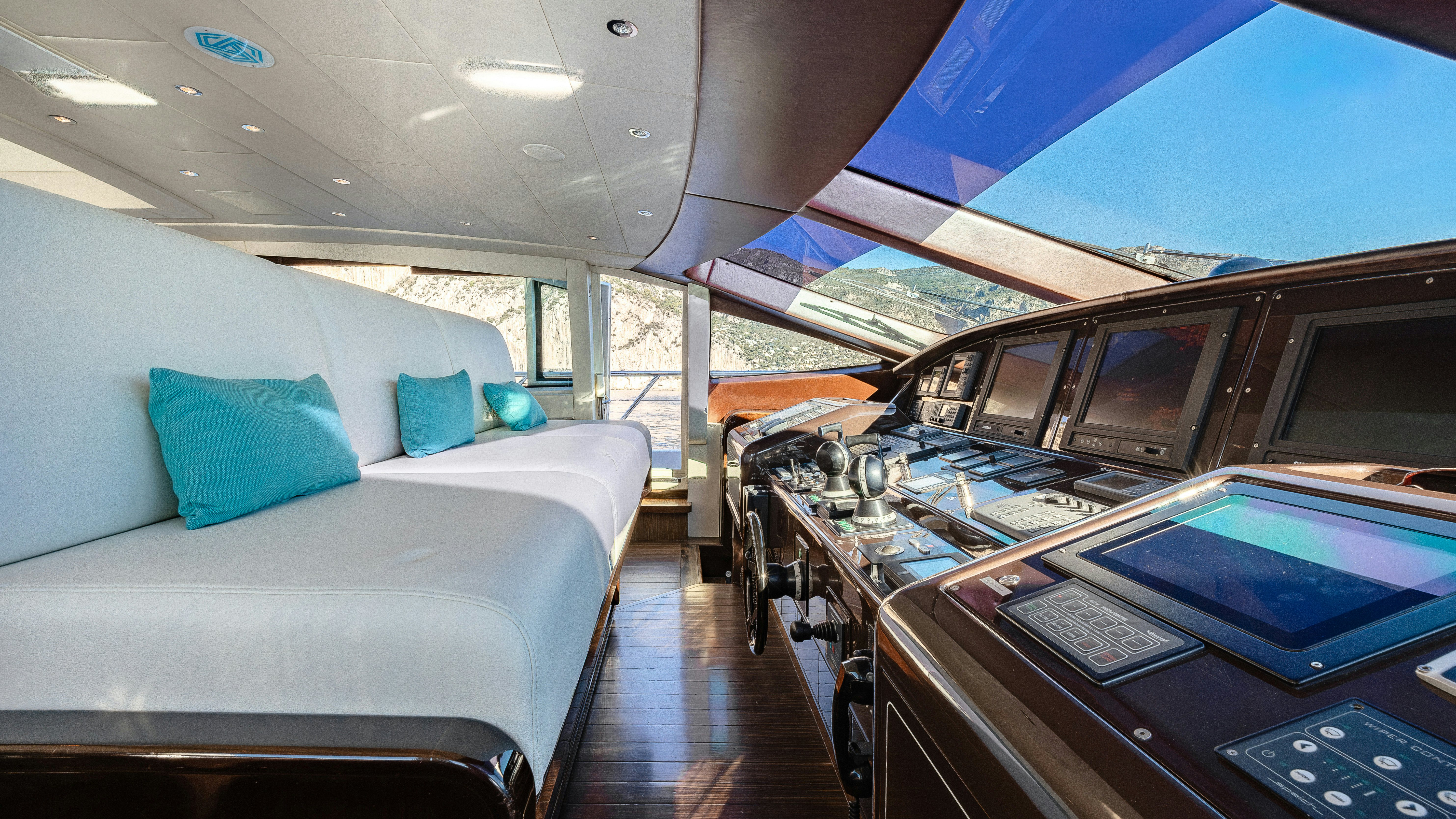 inside of a boat aboard BLUE AZUR Yacht for Sale