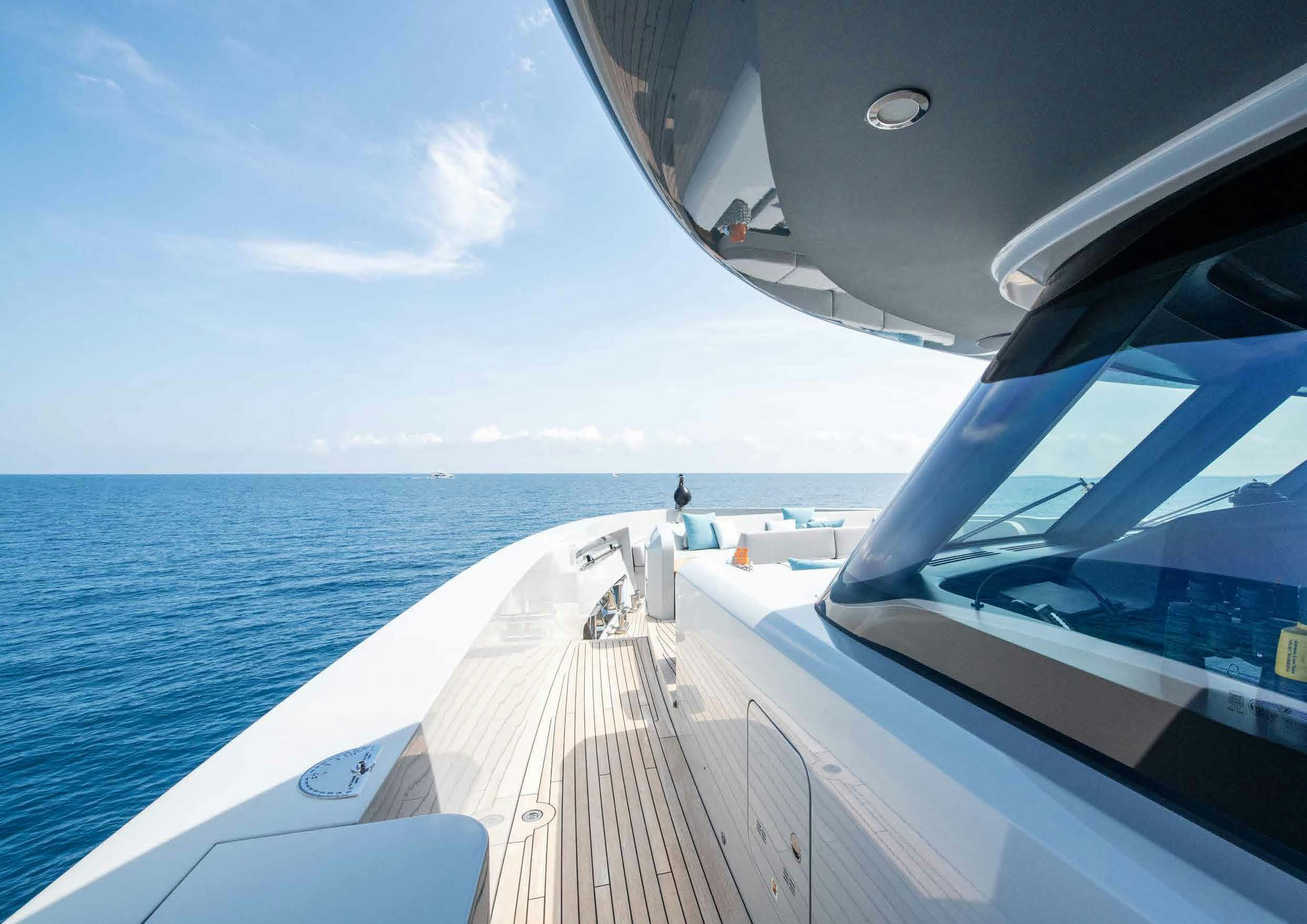 a boat on the water aboard NURI Yacht for Charter