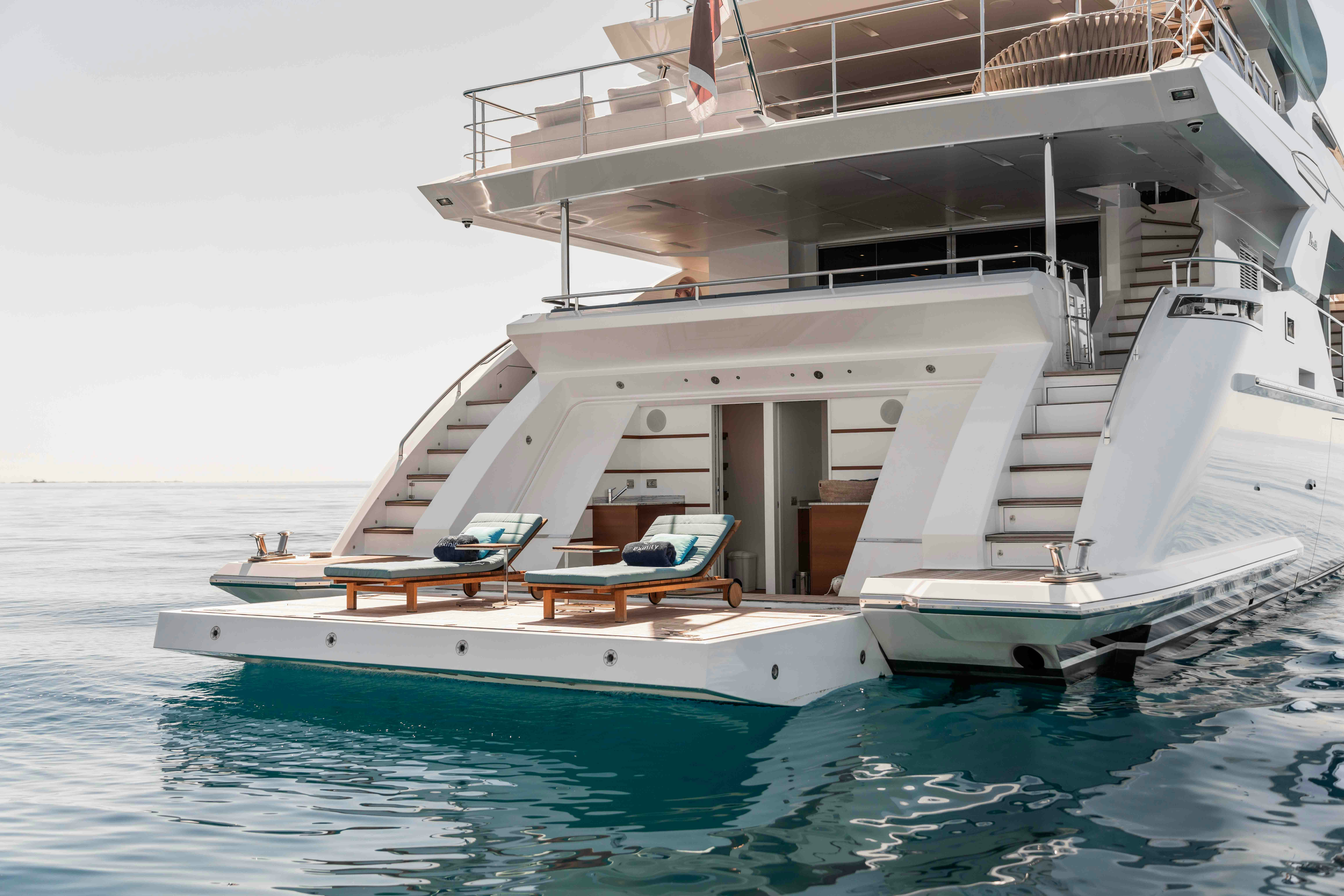 a boat on the water aboard EXINITY Yacht for Sale