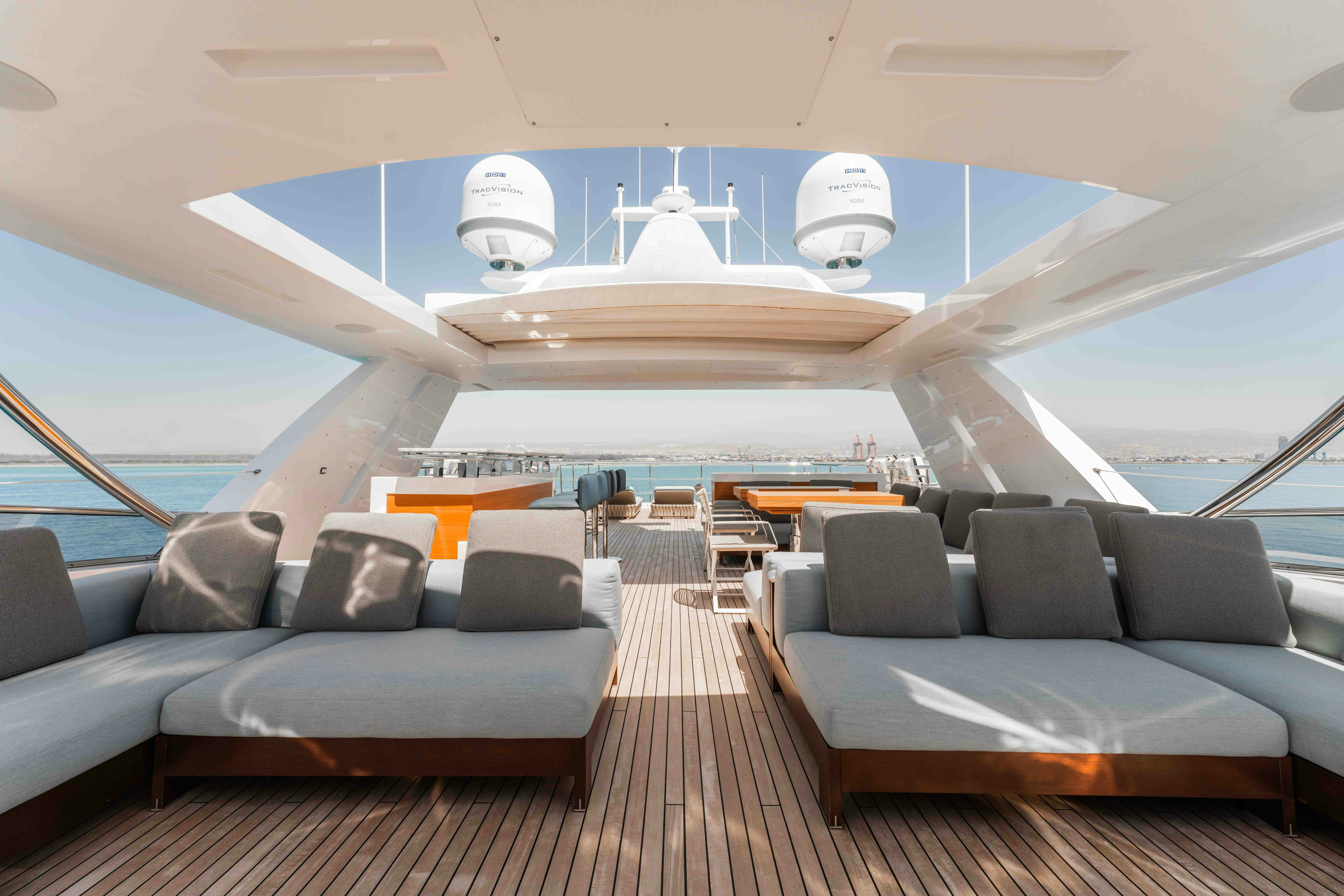 inside of a boat aboard EXINITY Yacht for Sale