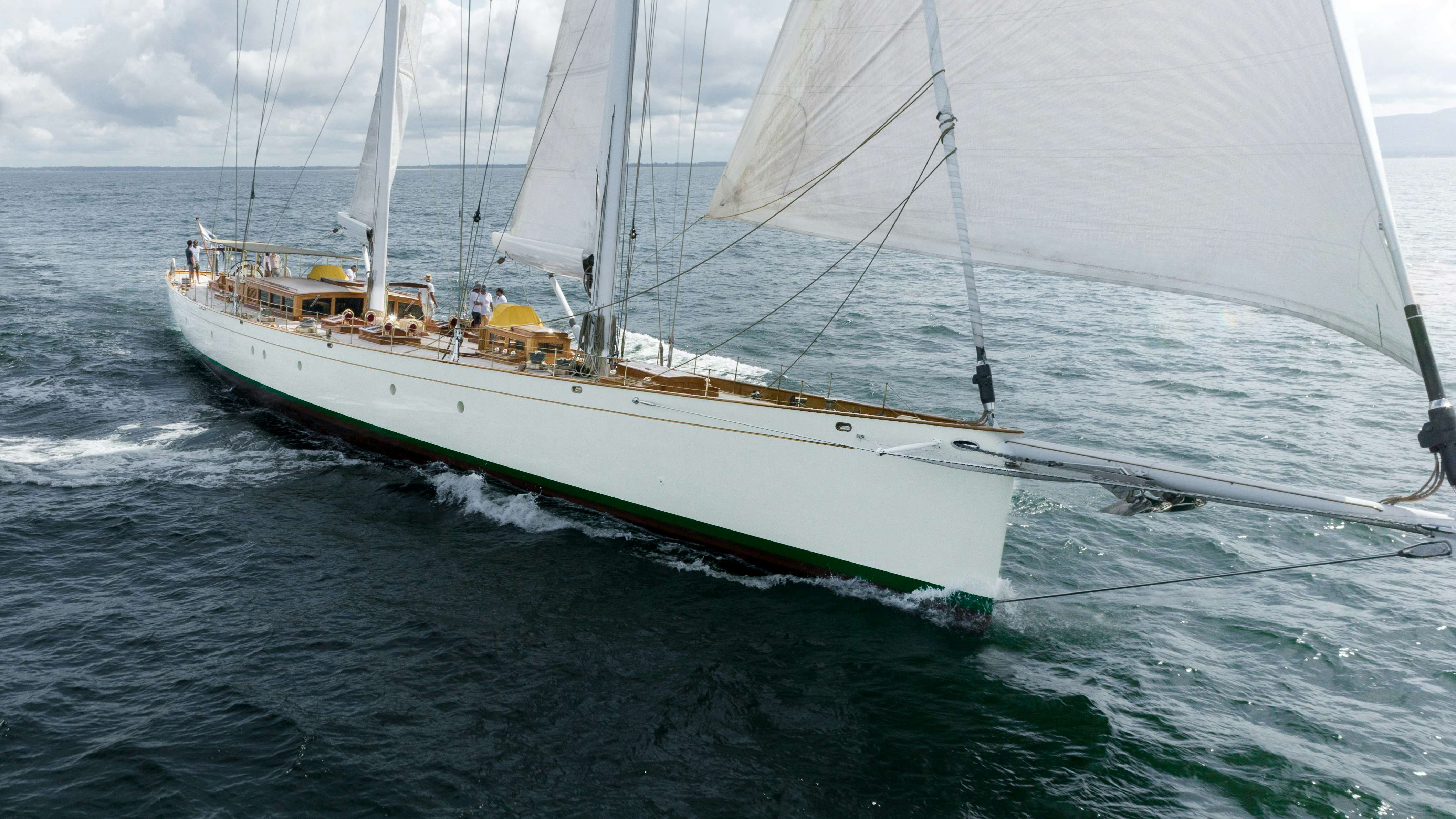 a sailboat on the water aboard DONA FRANCISCA Yacht for Sale