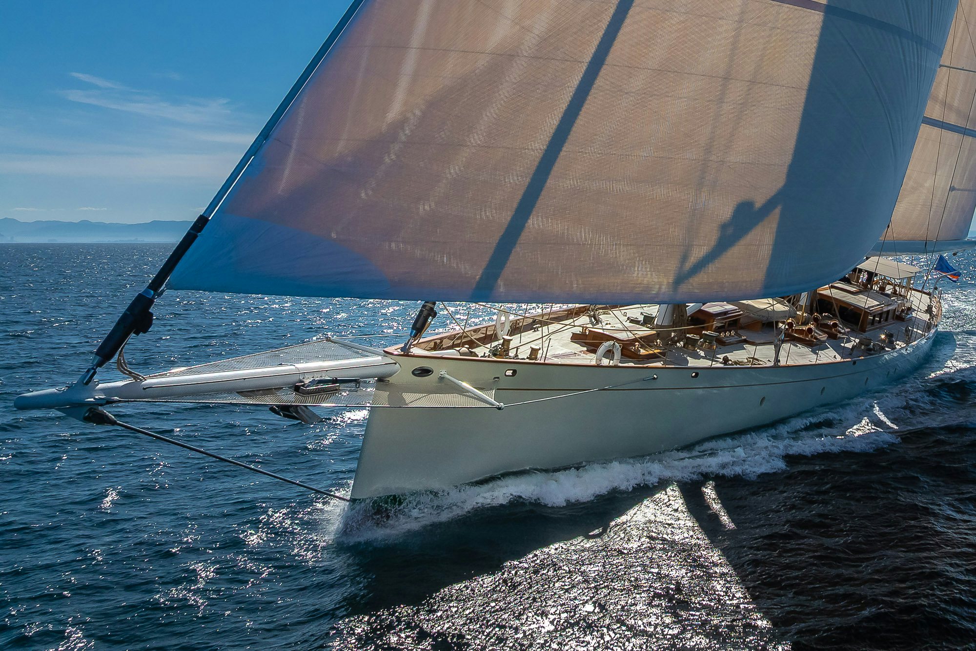 a boat on the water aboard DONA FRANCISCA Yacht for Sale