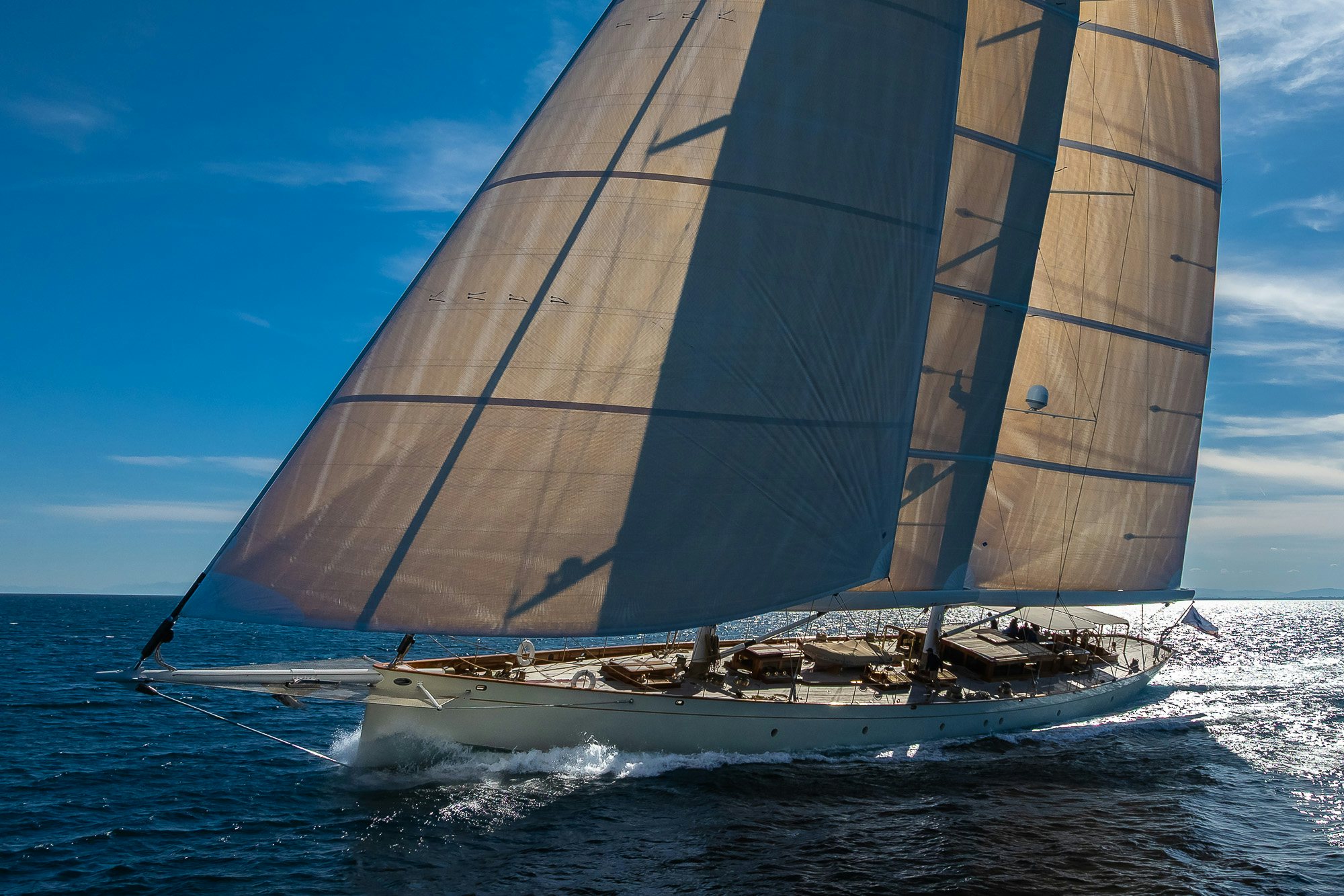 a sailboat on the water aboard DONA FRANCISCA Yacht for Sale