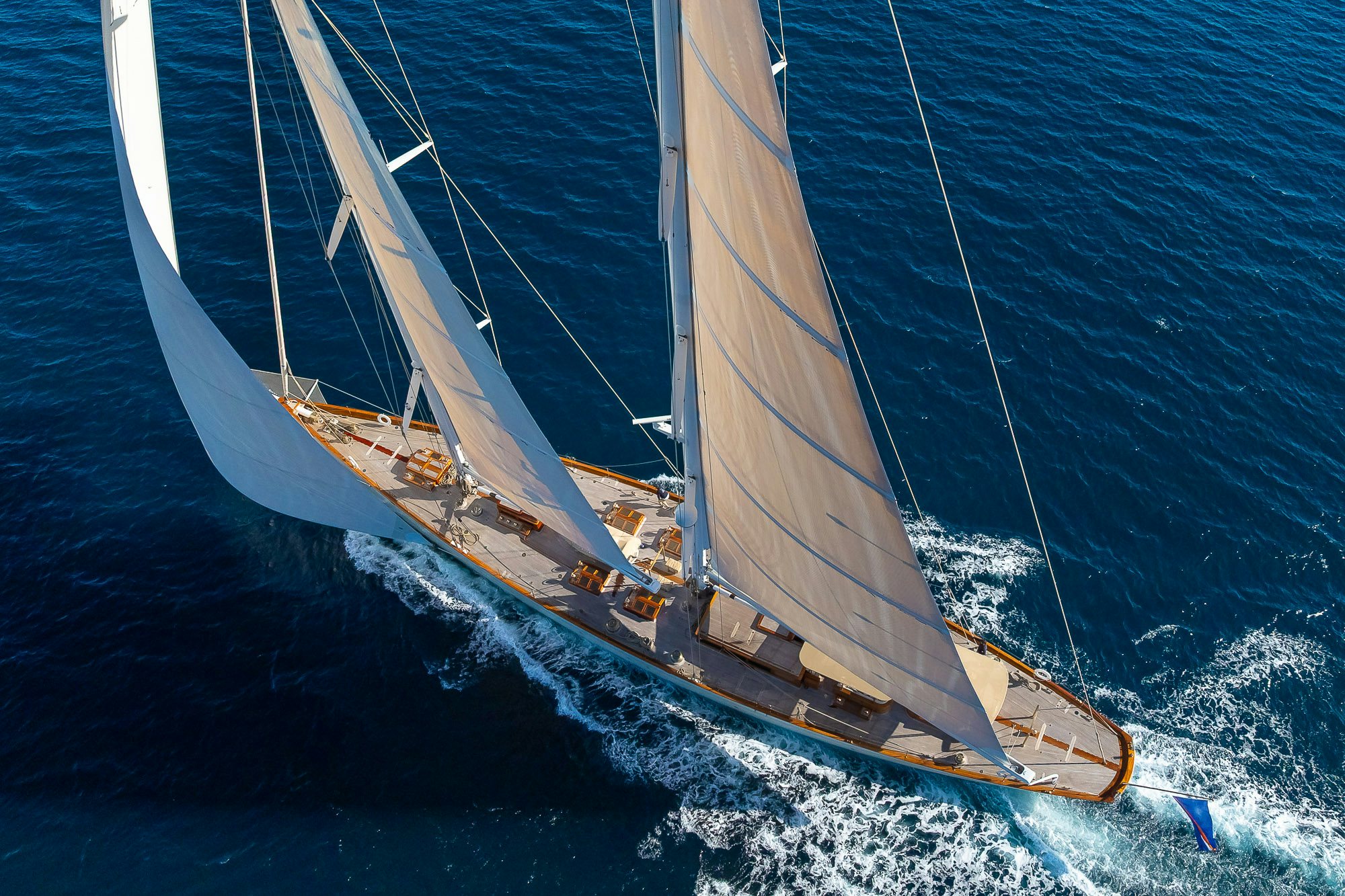 a sailboat on the water aboard DONA FRANCISCA Yacht for Sale