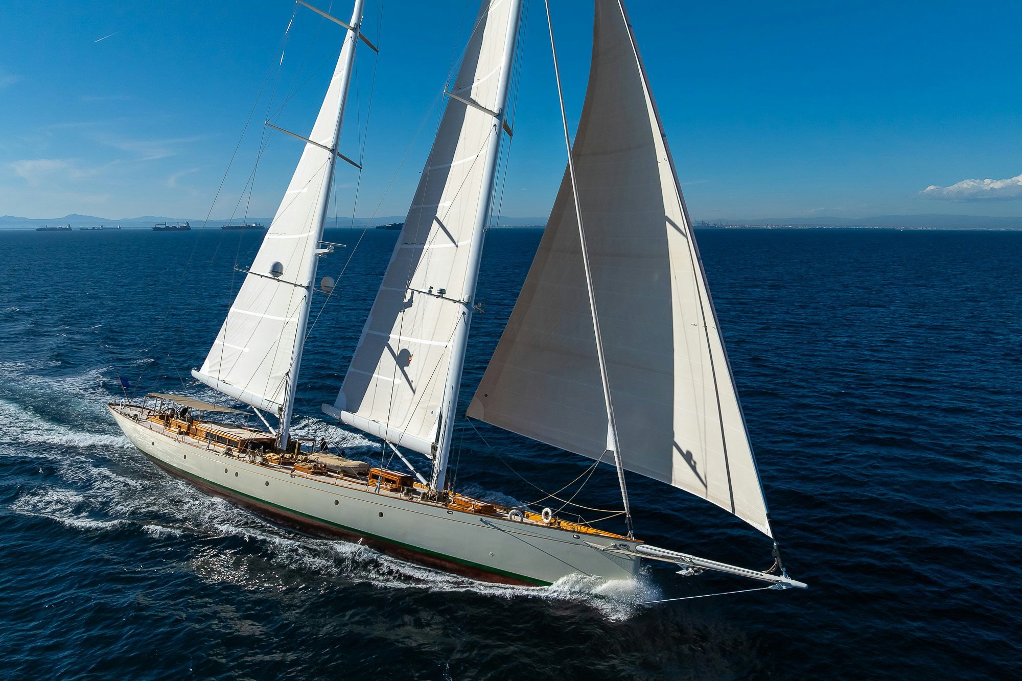 a sailboat on the water aboard DONA FRANCISCA Yacht for Sale