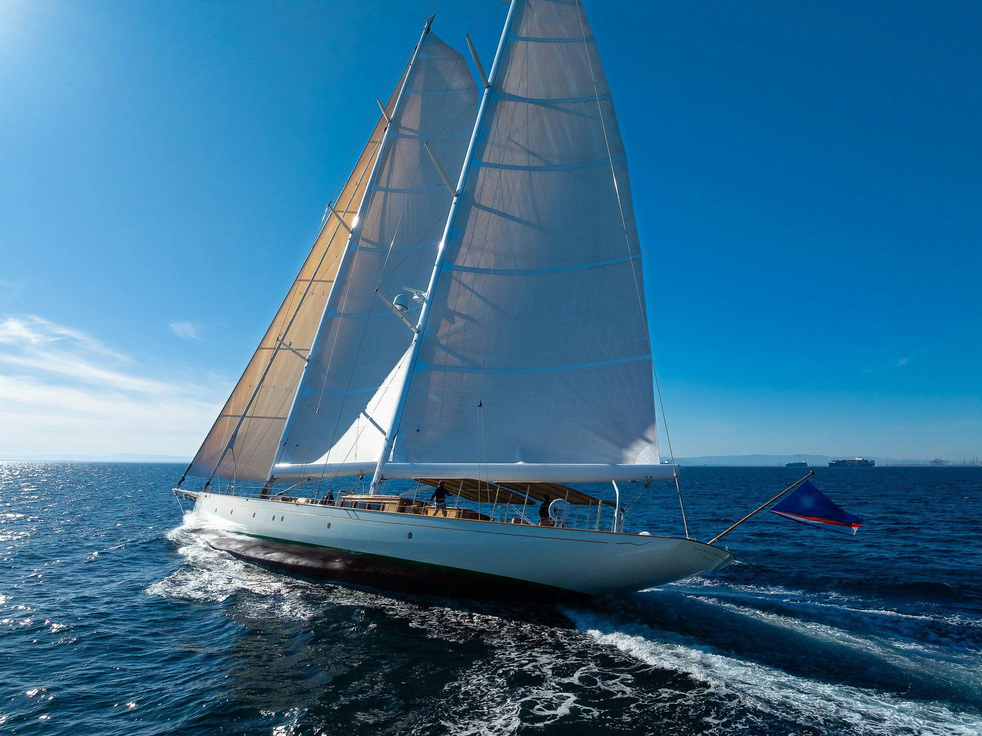 a sailboat on the water aboard DONA FRANCISCA Yacht for Sale