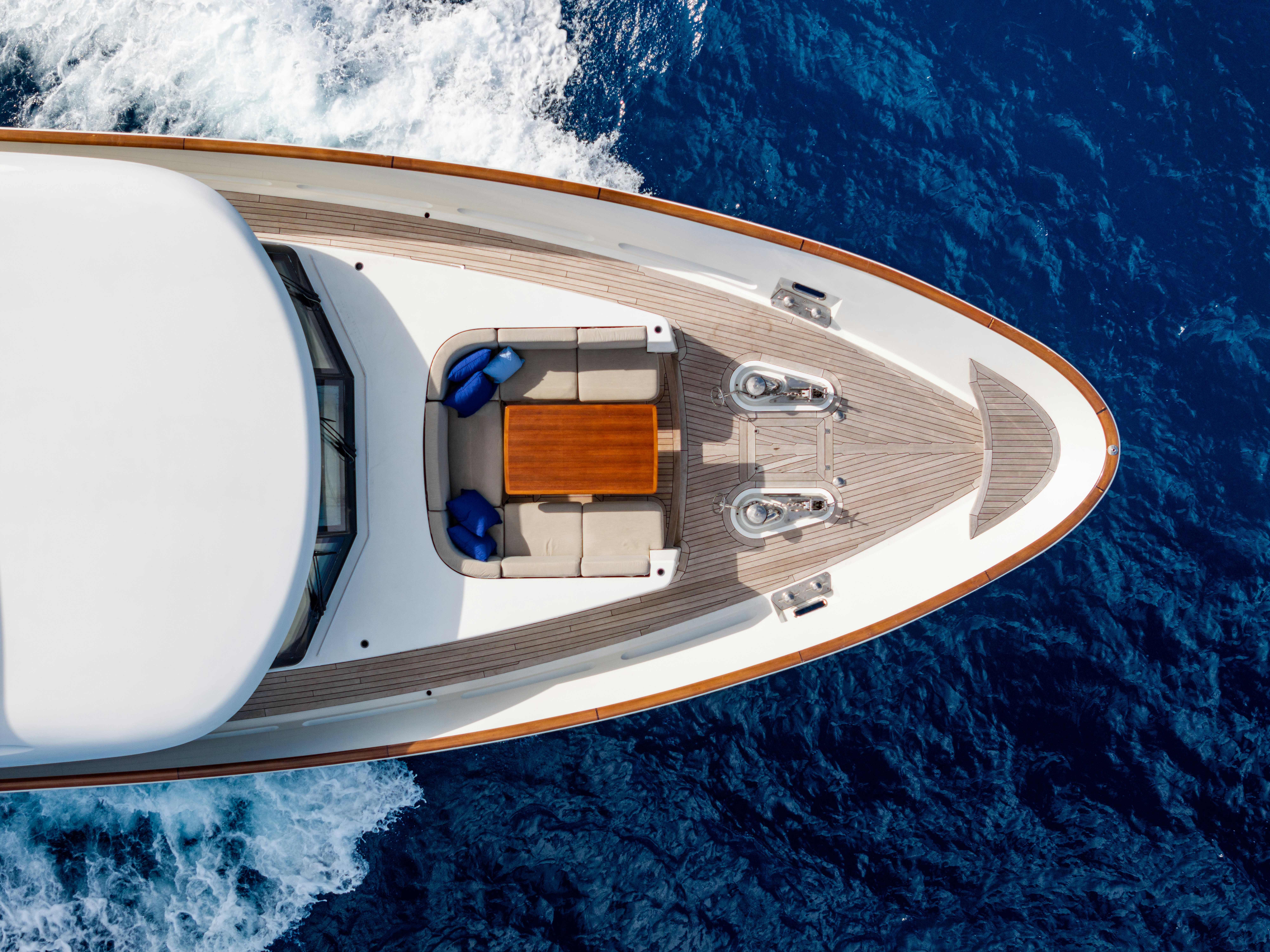 a satellite in the snow aboard FIREFLY Yacht for Sale