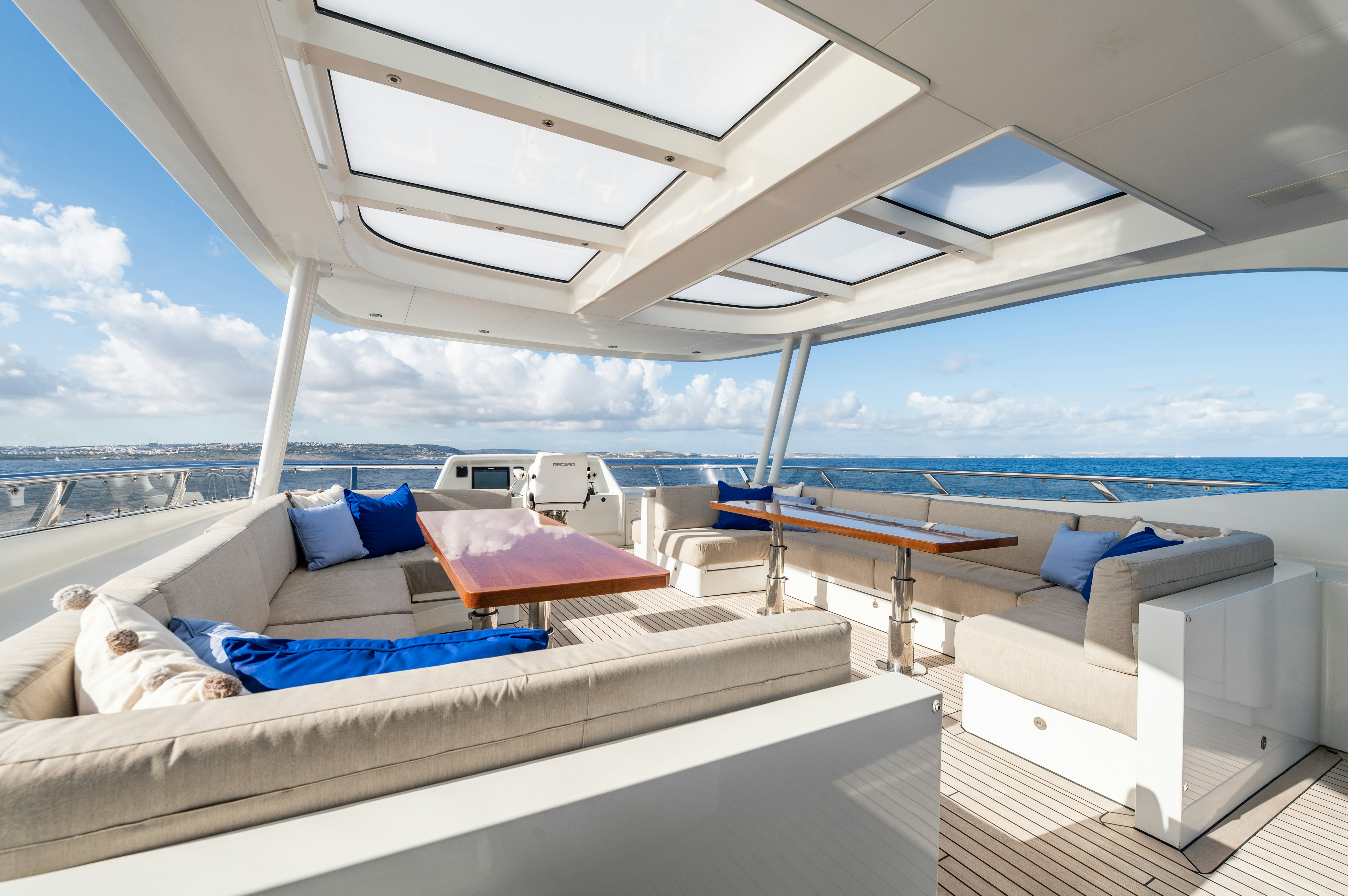 a boat on the water aboard FIREFLY Yacht for Sale