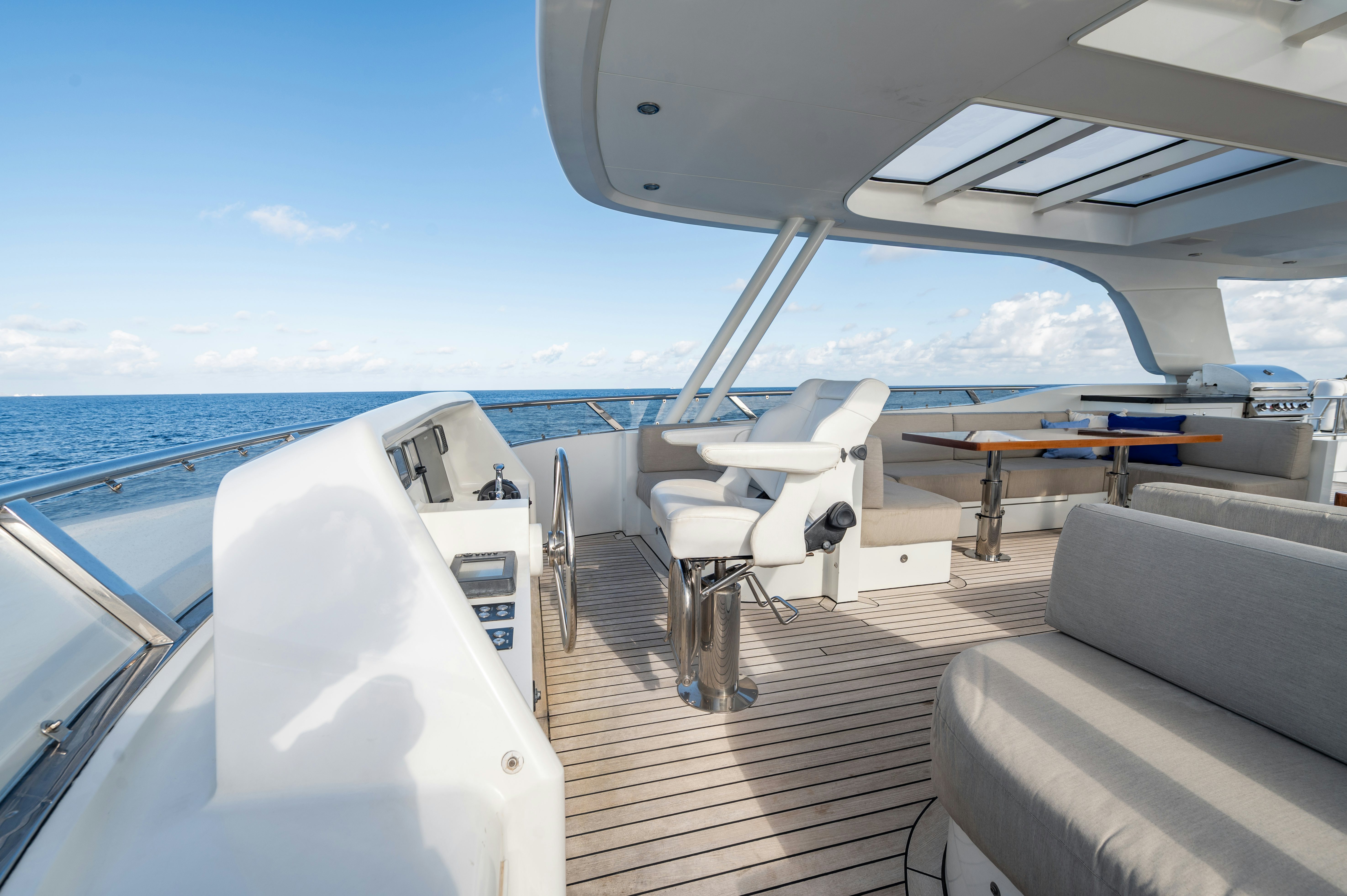 a boat on the water aboard FIREFLY Yacht for Sale