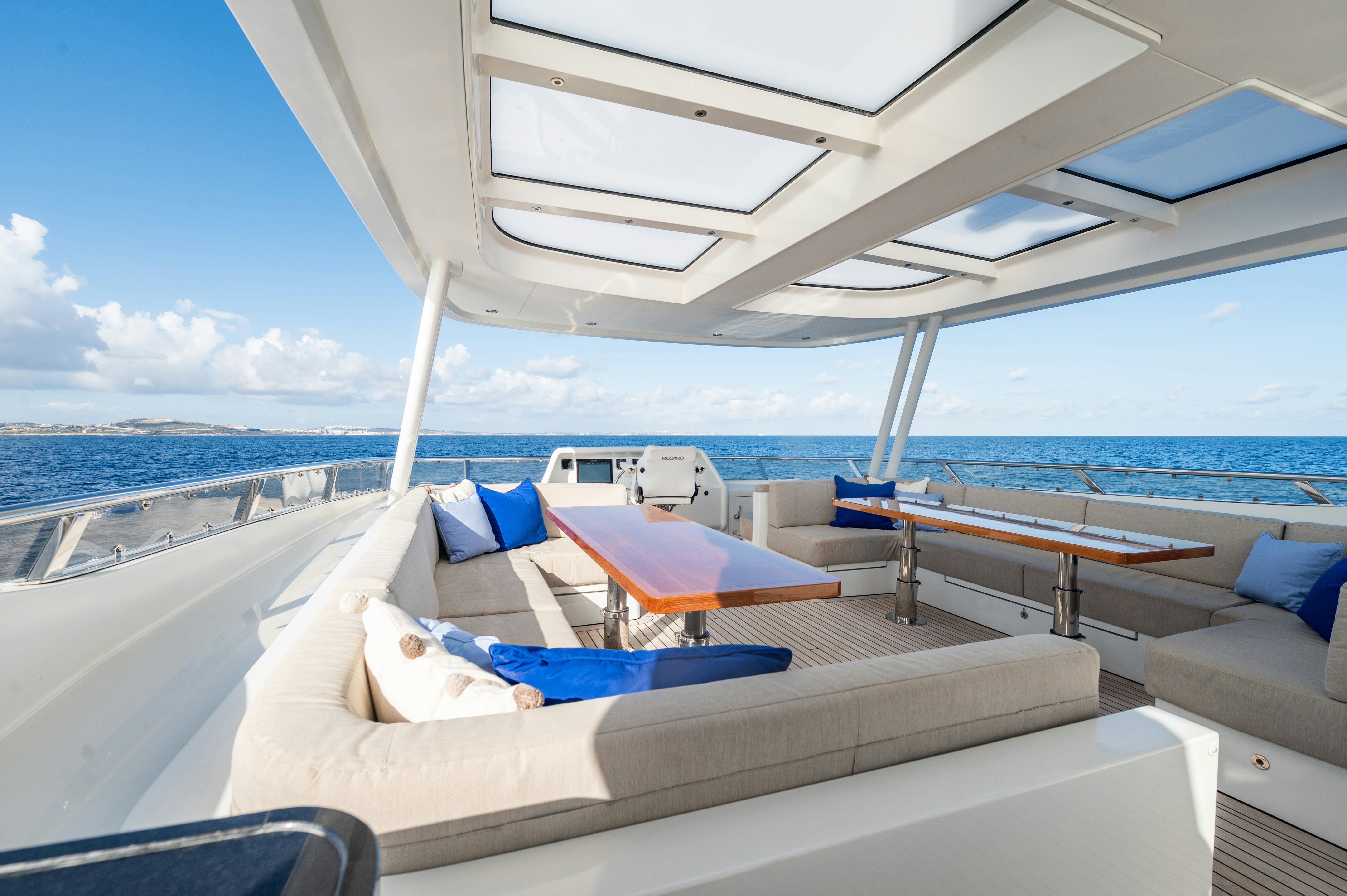a boat on the water aboard FIREFLY Yacht for Sale