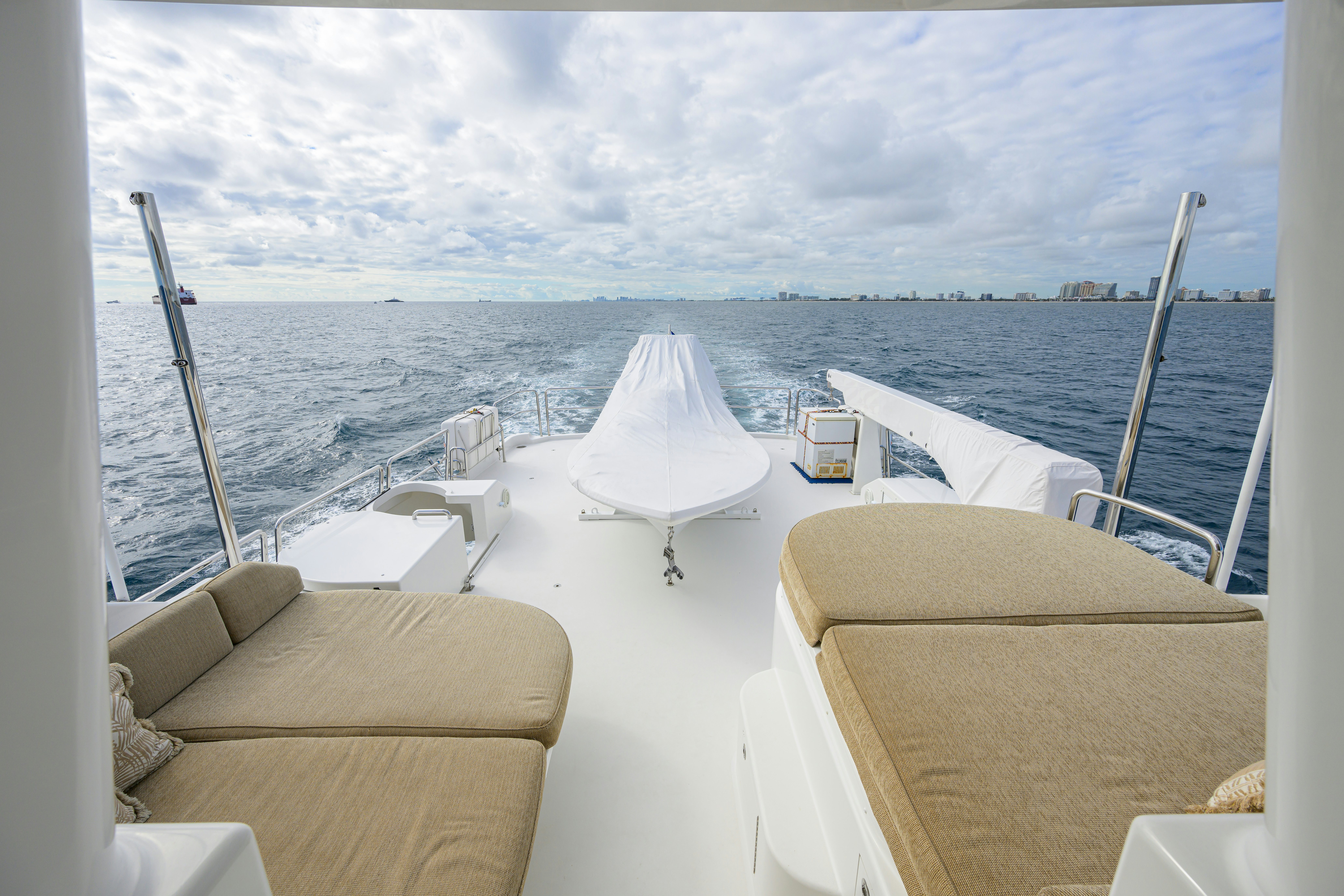 a boat on the water aboard EXODUS Yacht for Sale
