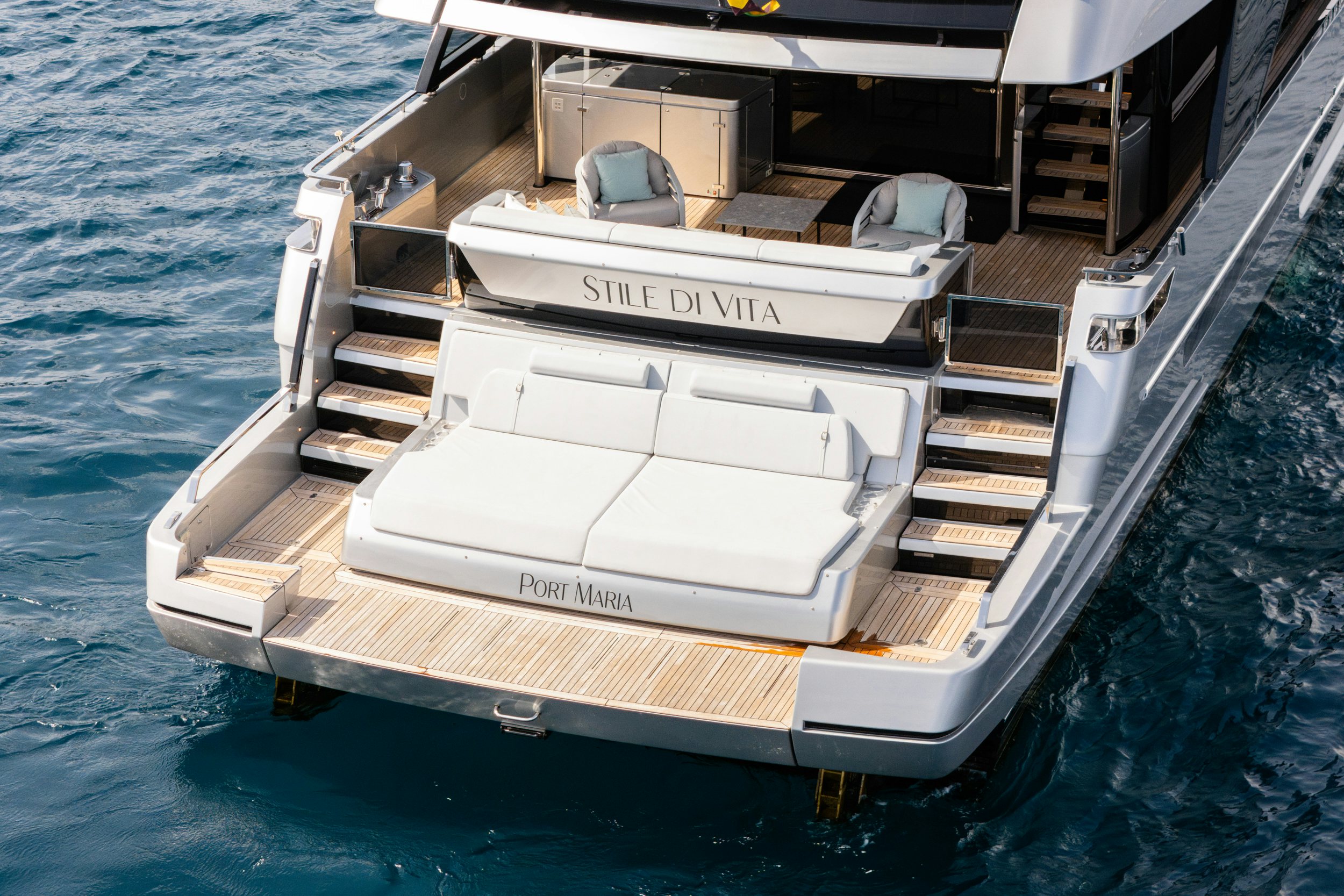 a boat on the water aboard STILE DI VITA Yacht for Sale