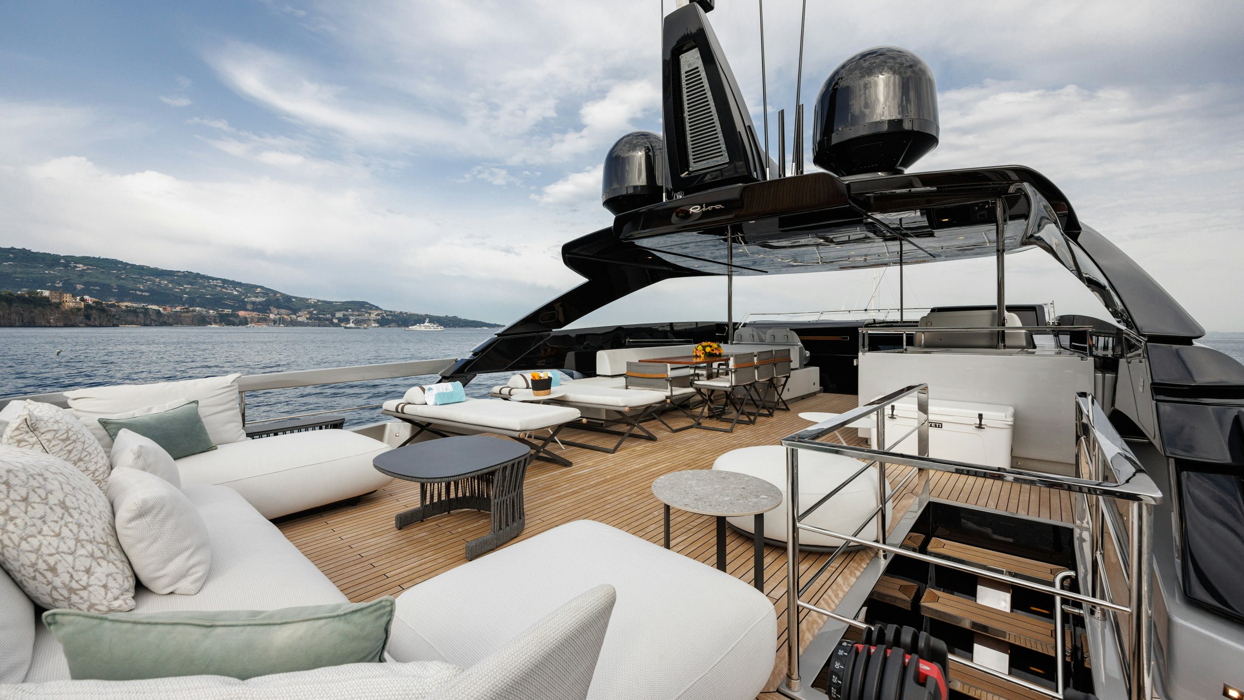 a boat on the water aboard STILE DI VITA Yacht for Sale