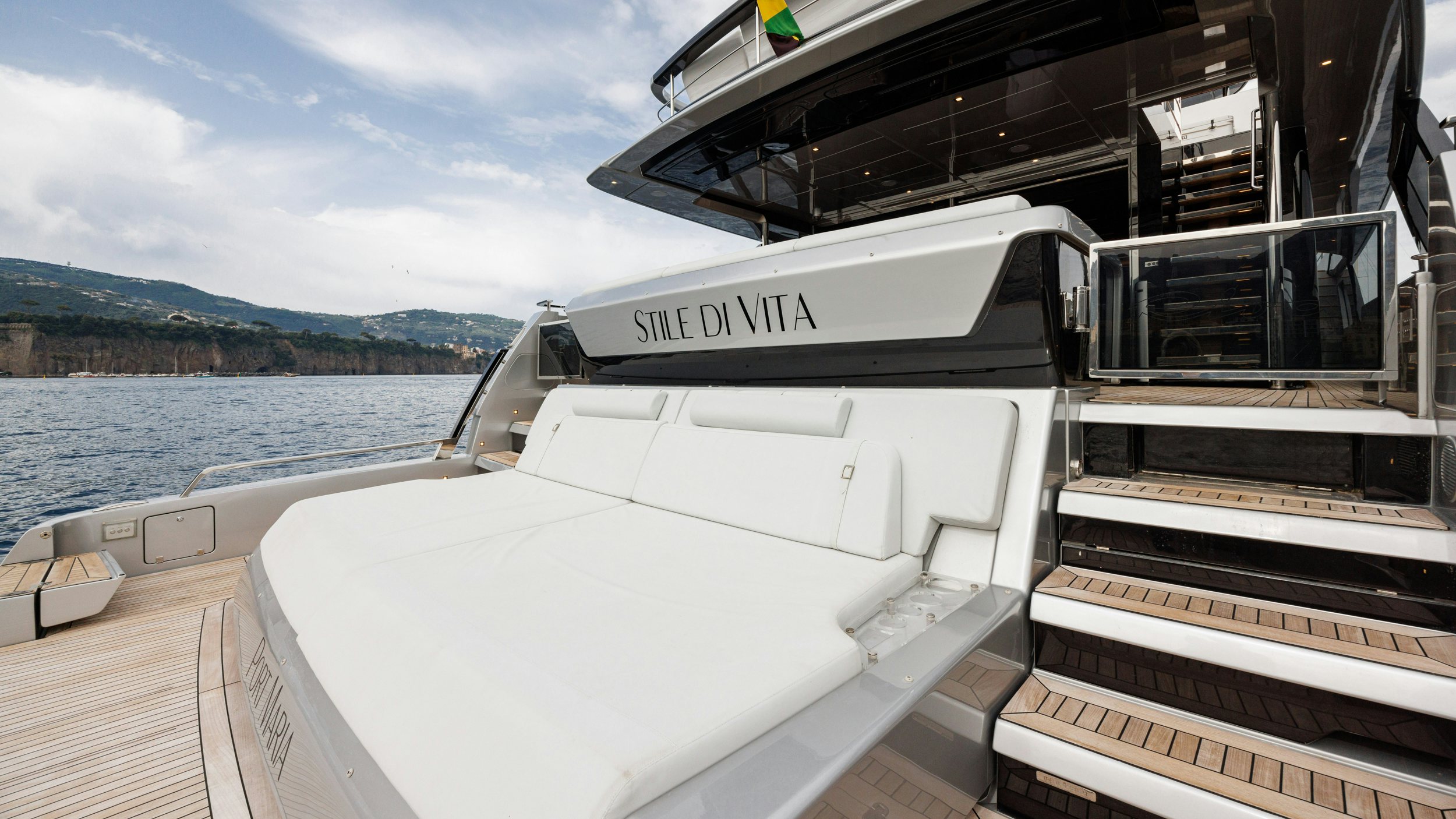 a boat on the water aboard STILE DI VITA Yacht for Sale