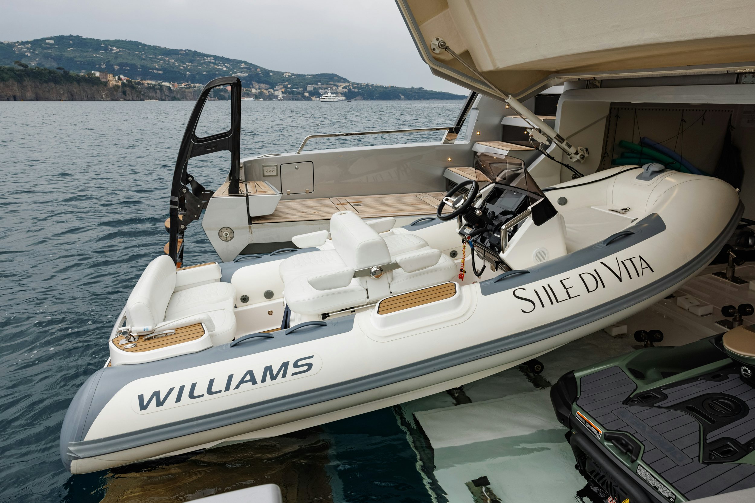 a boat on the water aboard STILE DI VITA Yacht for Sale