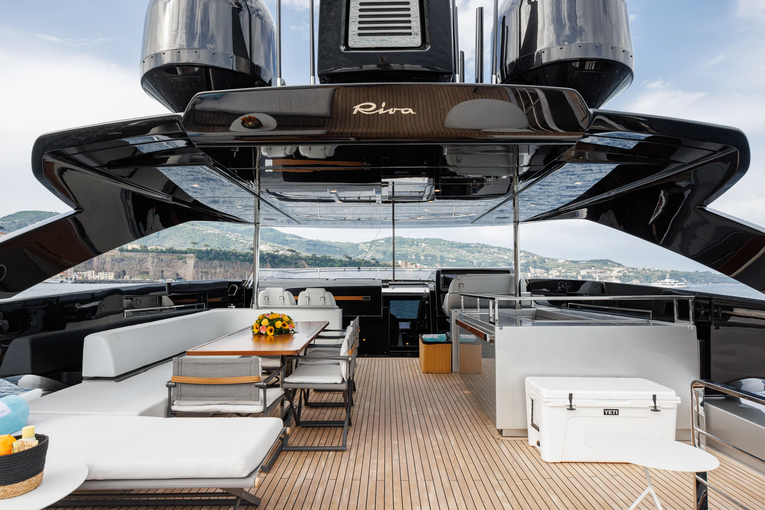 a boat on the water aboard STILE DI VITA Yacht for Charter