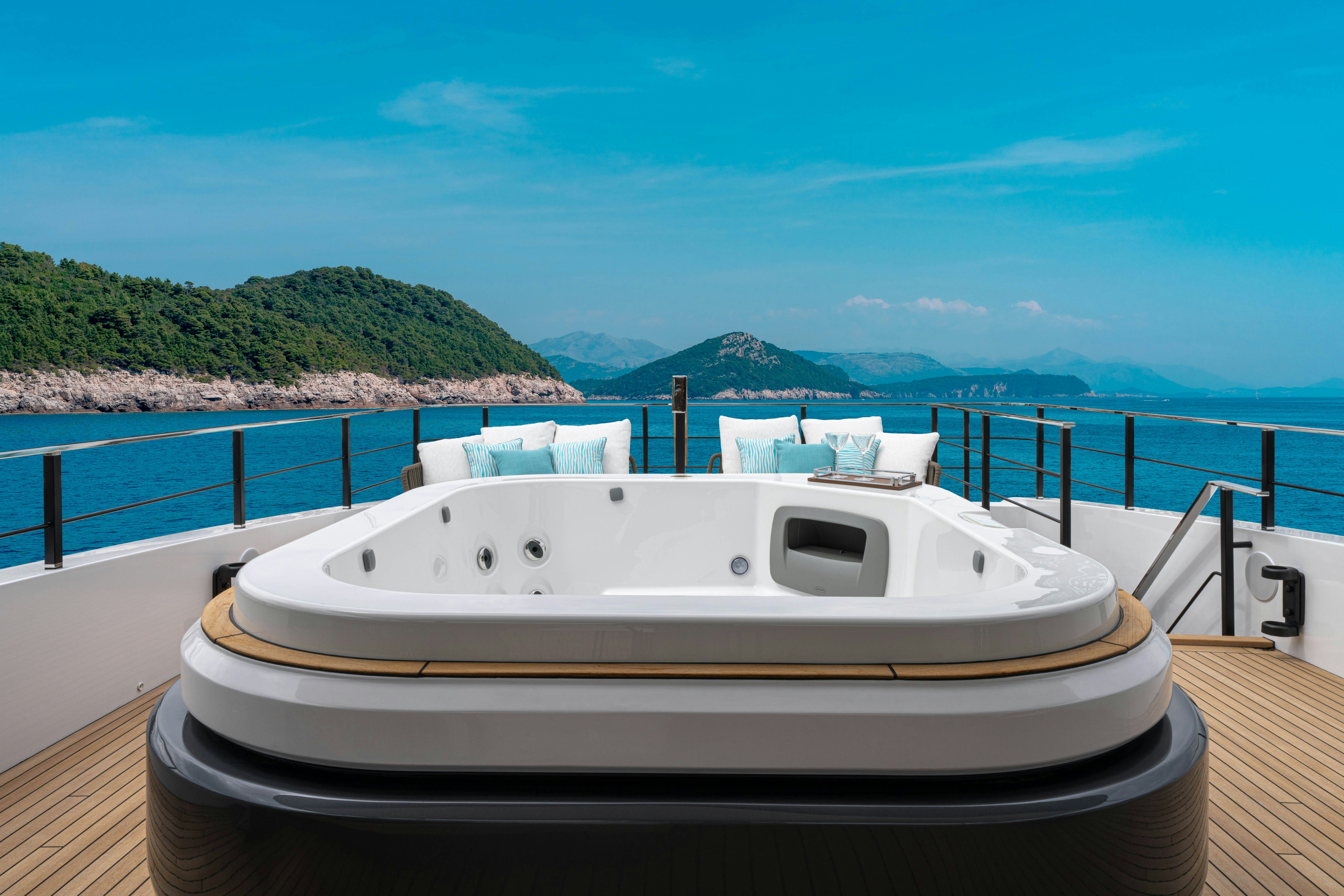 a boat on a dock aboard CANOE CANOE Yacht for Charter