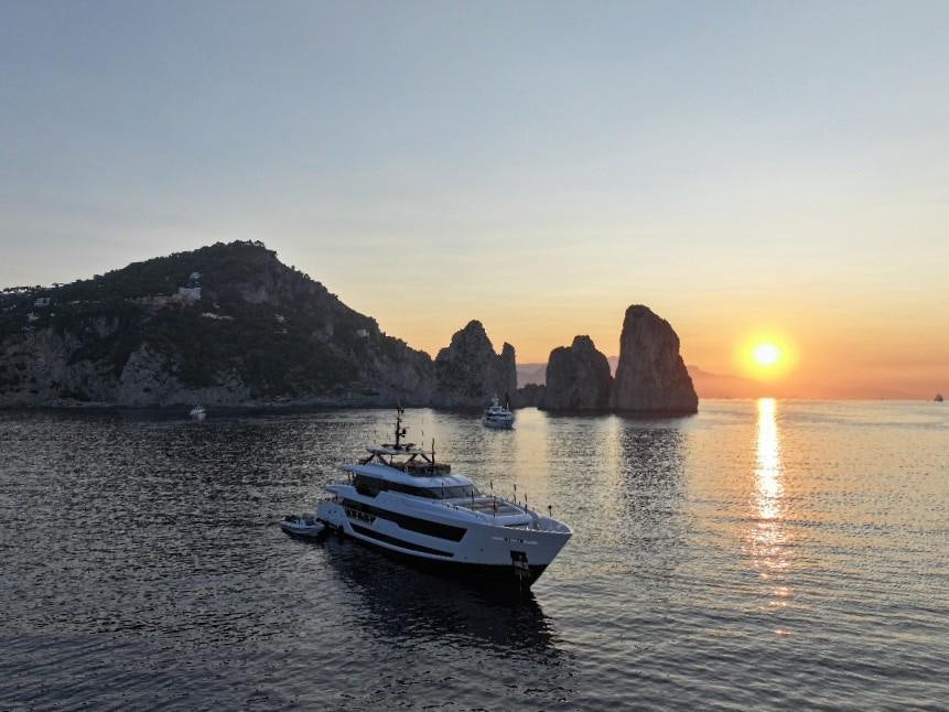 a boat on the water aboard CANOE CANOE Yacht for Charter