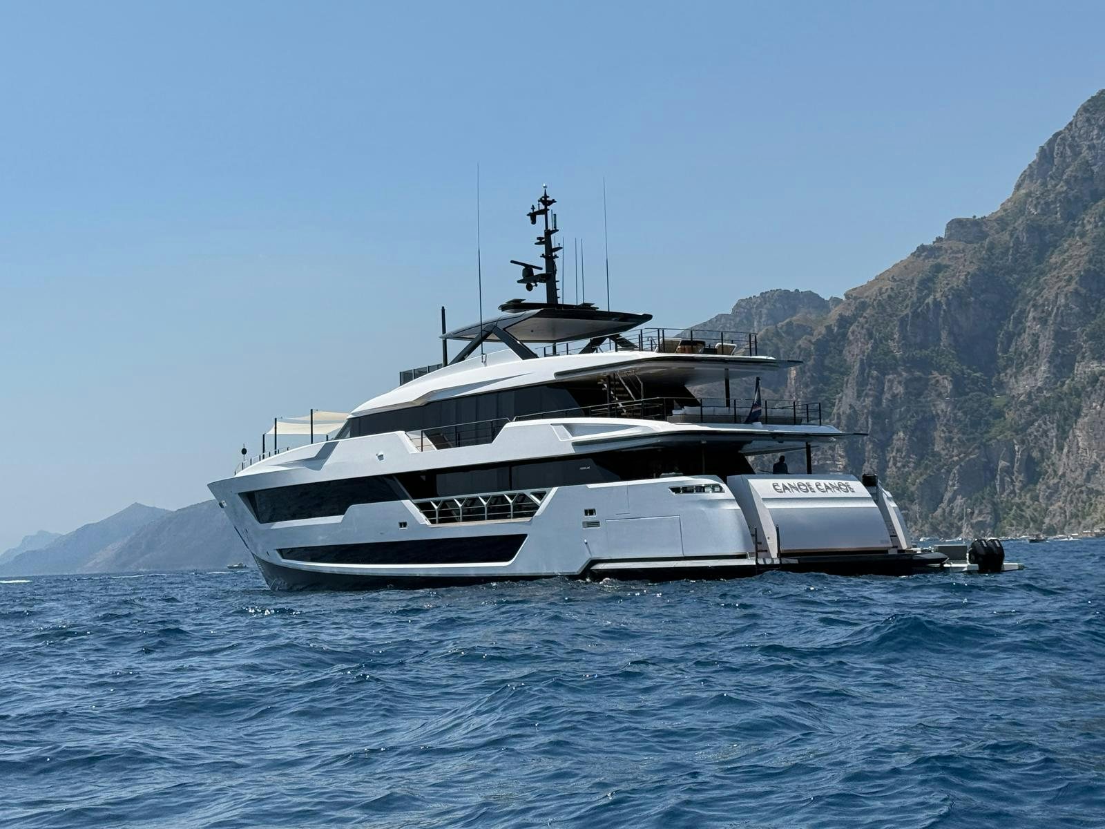 a boat on the water aboard CANOE CANOE Yacht for Charter