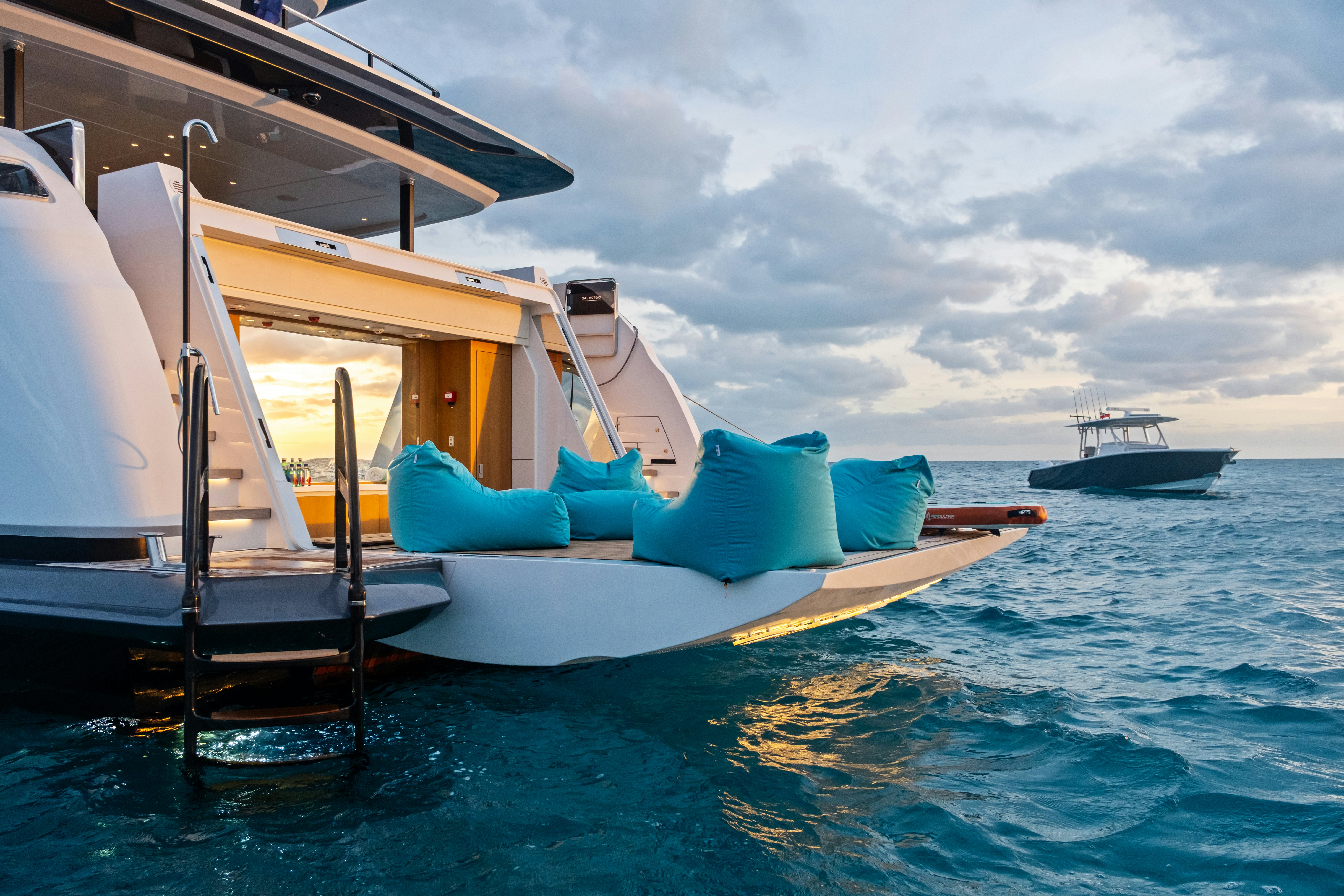 a boat on the water aboard CANOE CANOE Yacht for Charter