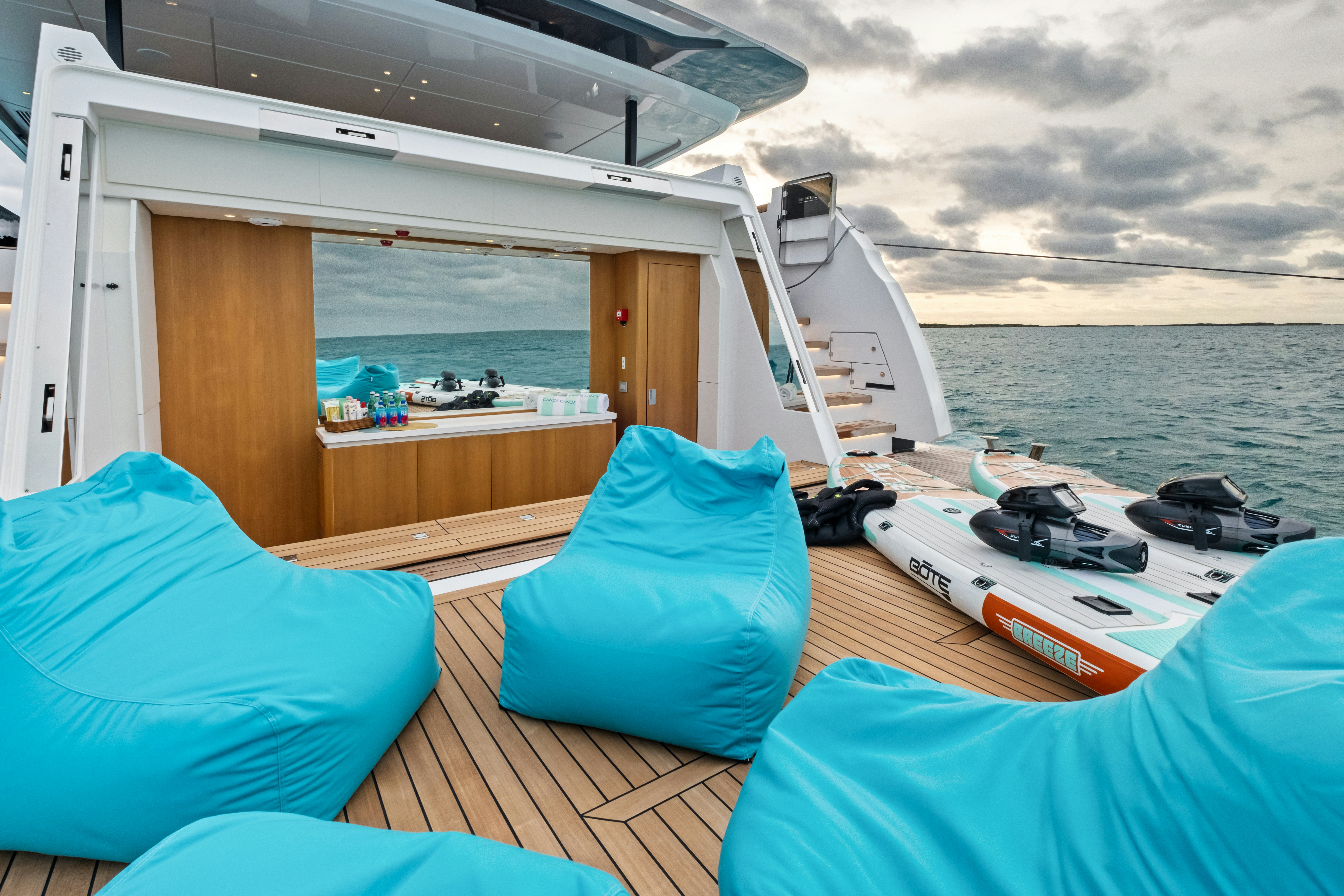 a boat on the water aboard CANOE CANOE Yacht for Charter