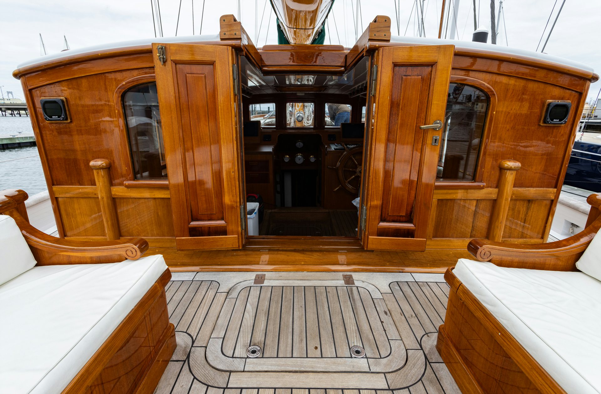 a boat on the water aboard HERMITAGE Yacht for Sale