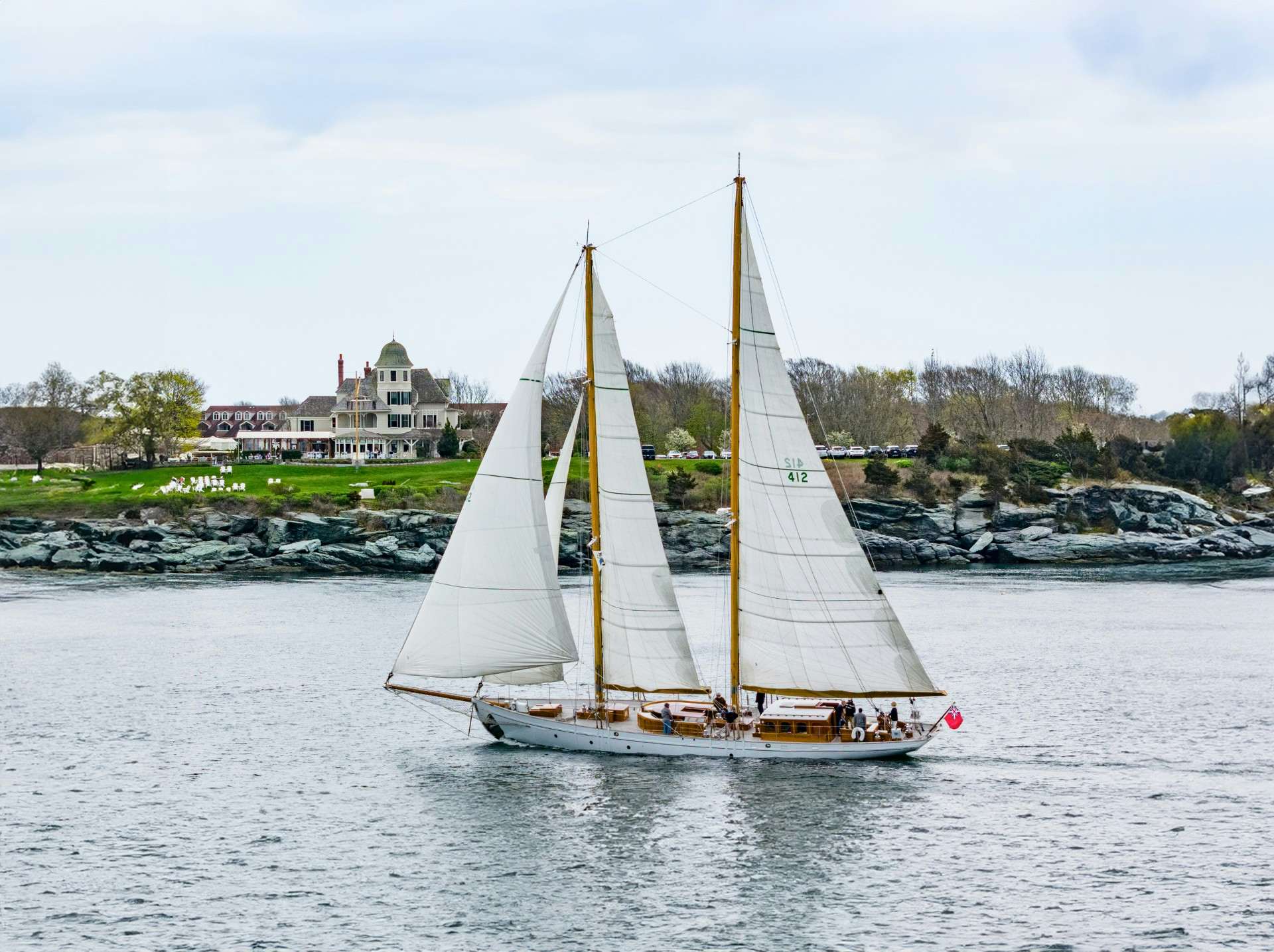 a sailboat on the water aboard HERMITAGE Yacht for Sale