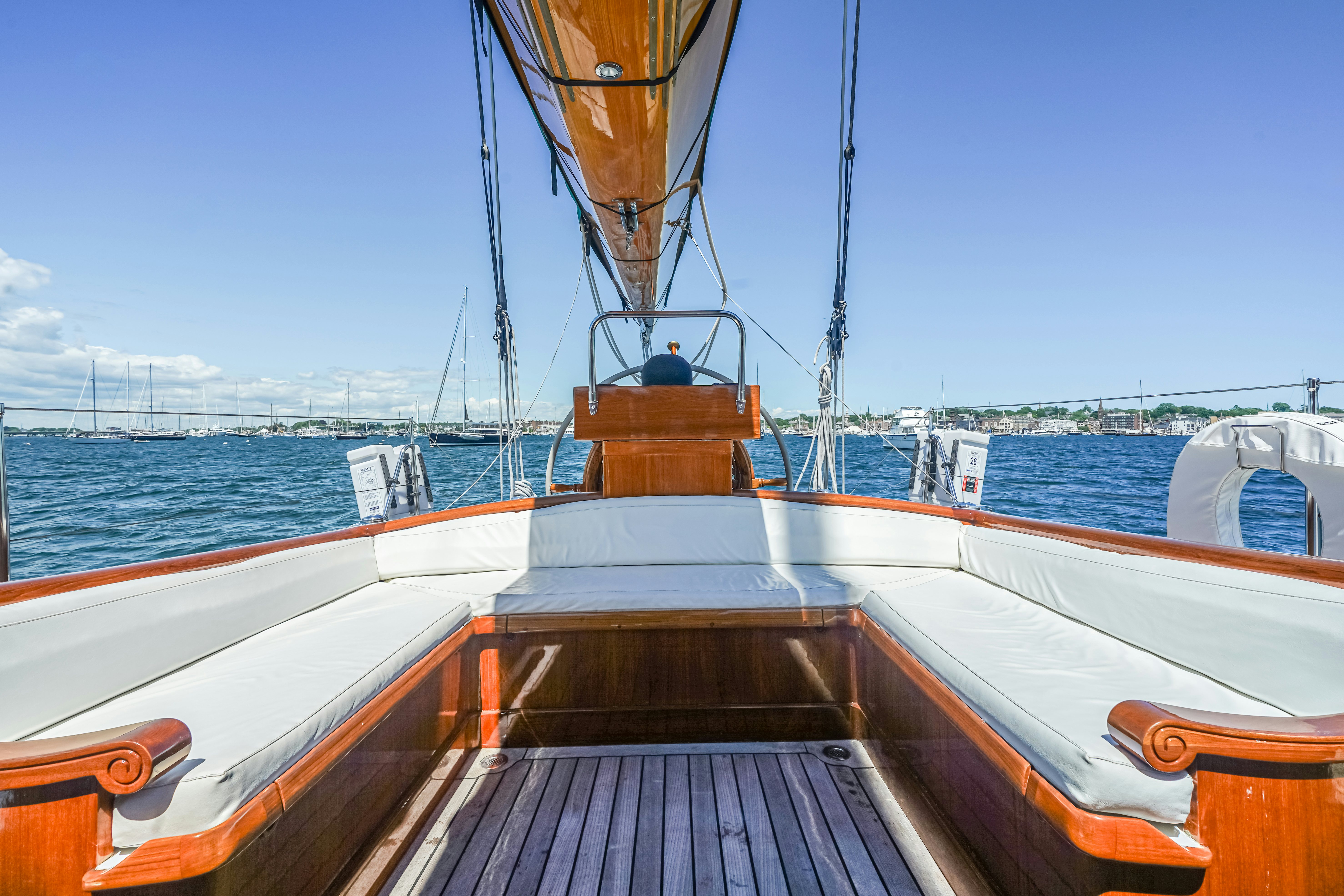 a boat on the water aboard HERMITAGE Yacht for Sale