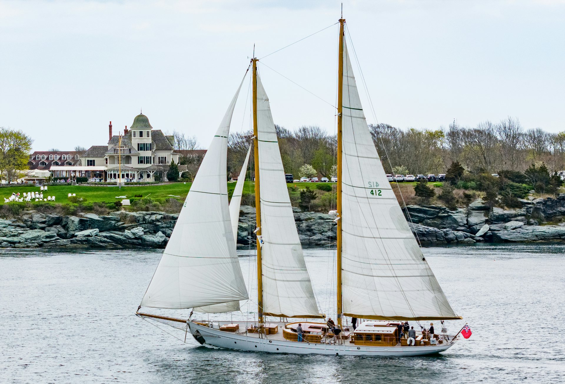 a sailboat on the water aboard HERMITAGE Yacht for Sale