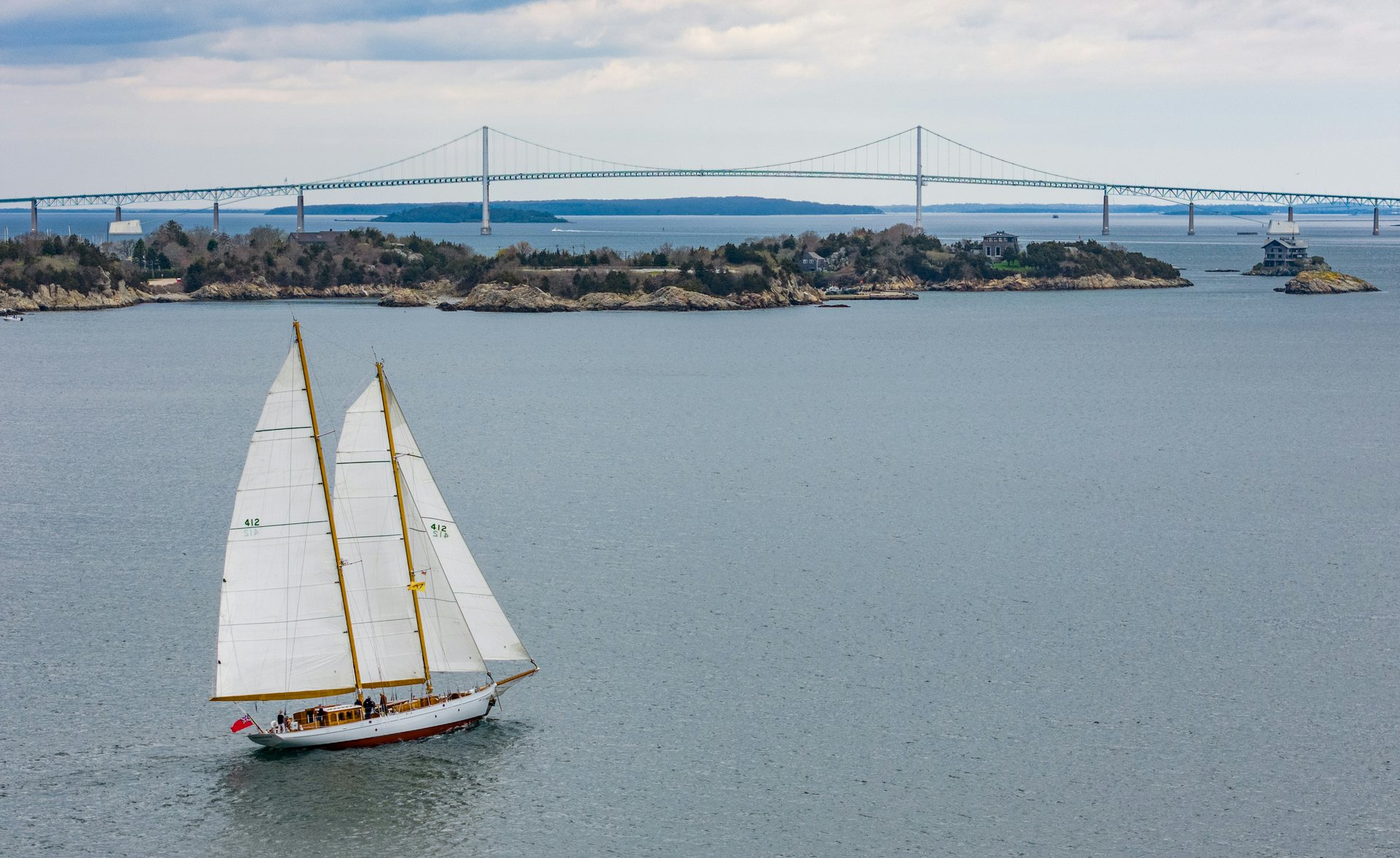 a sailboat in the water aboard HERMITAGE Yacht for Sale
