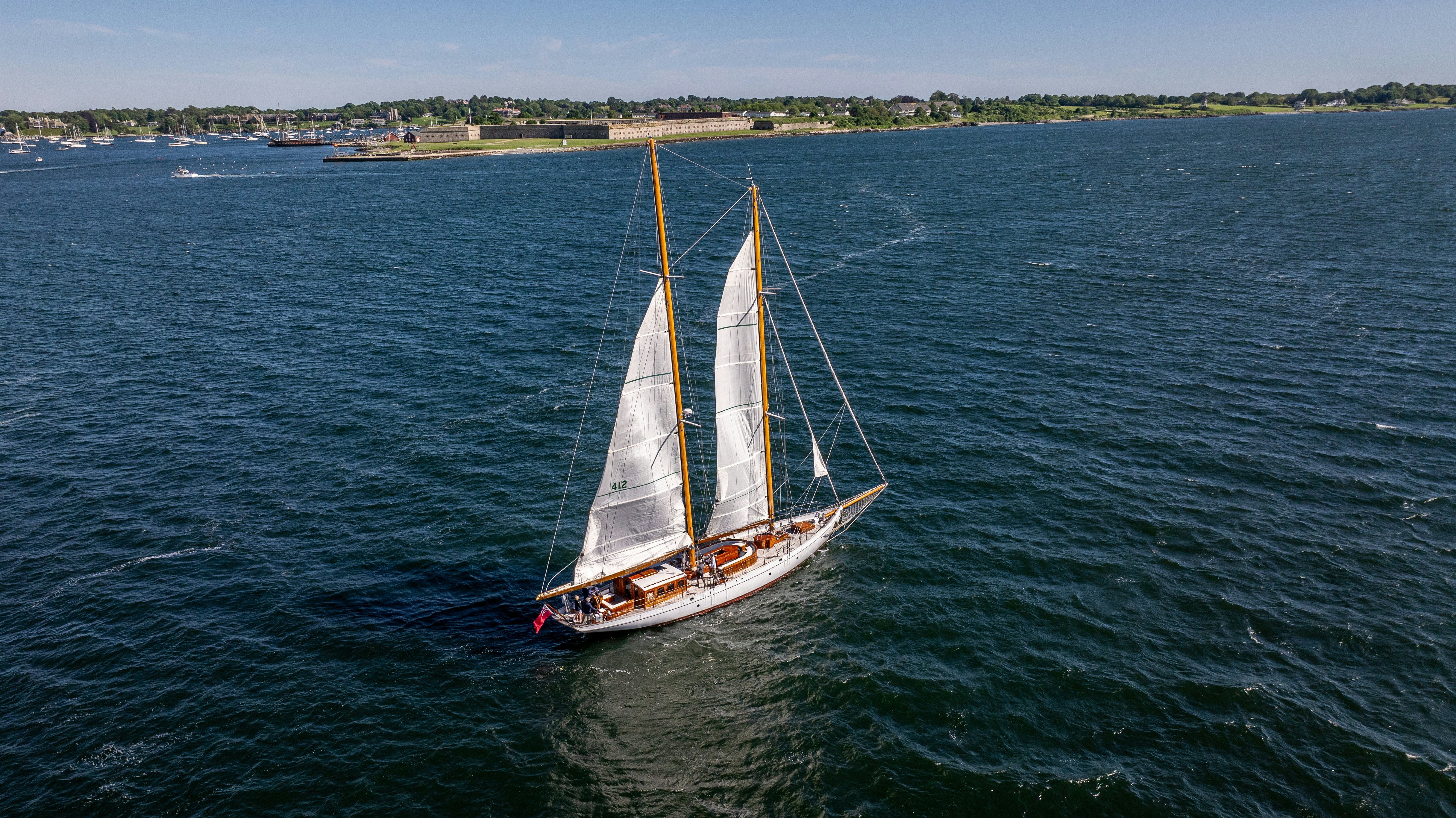 a sailboat on the water aboard HERMITAGE Yacht for Sale