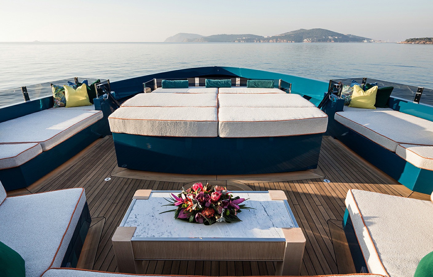 a boat on a deck aboard KING BENJI Yacht for Sale