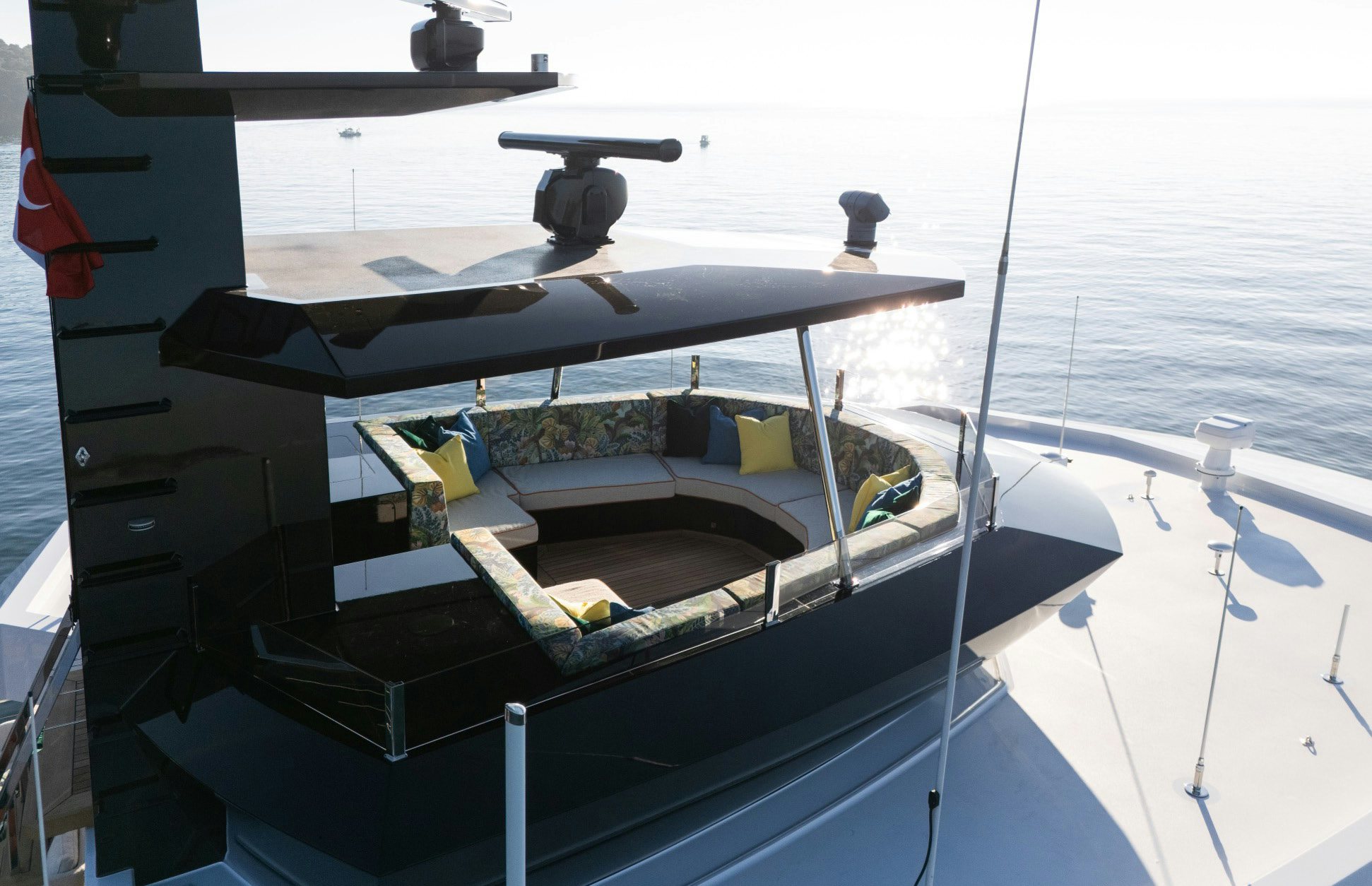 a boat on the water aboard KING BENJI Yacht for Sale