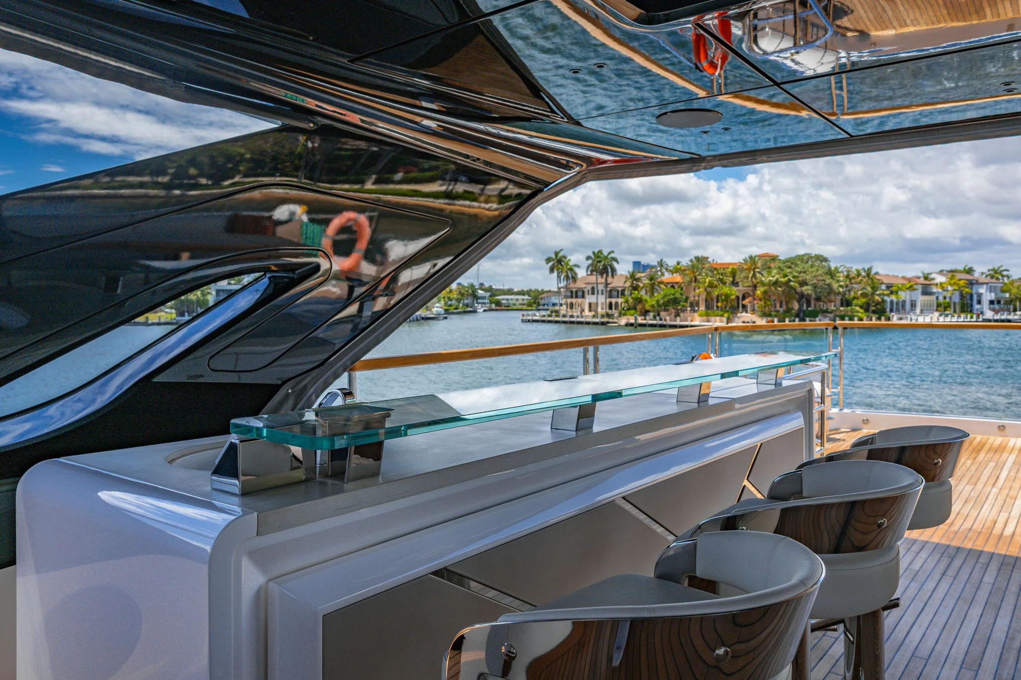 a boat on the water aboard PURA VIDA Yacht for Sale