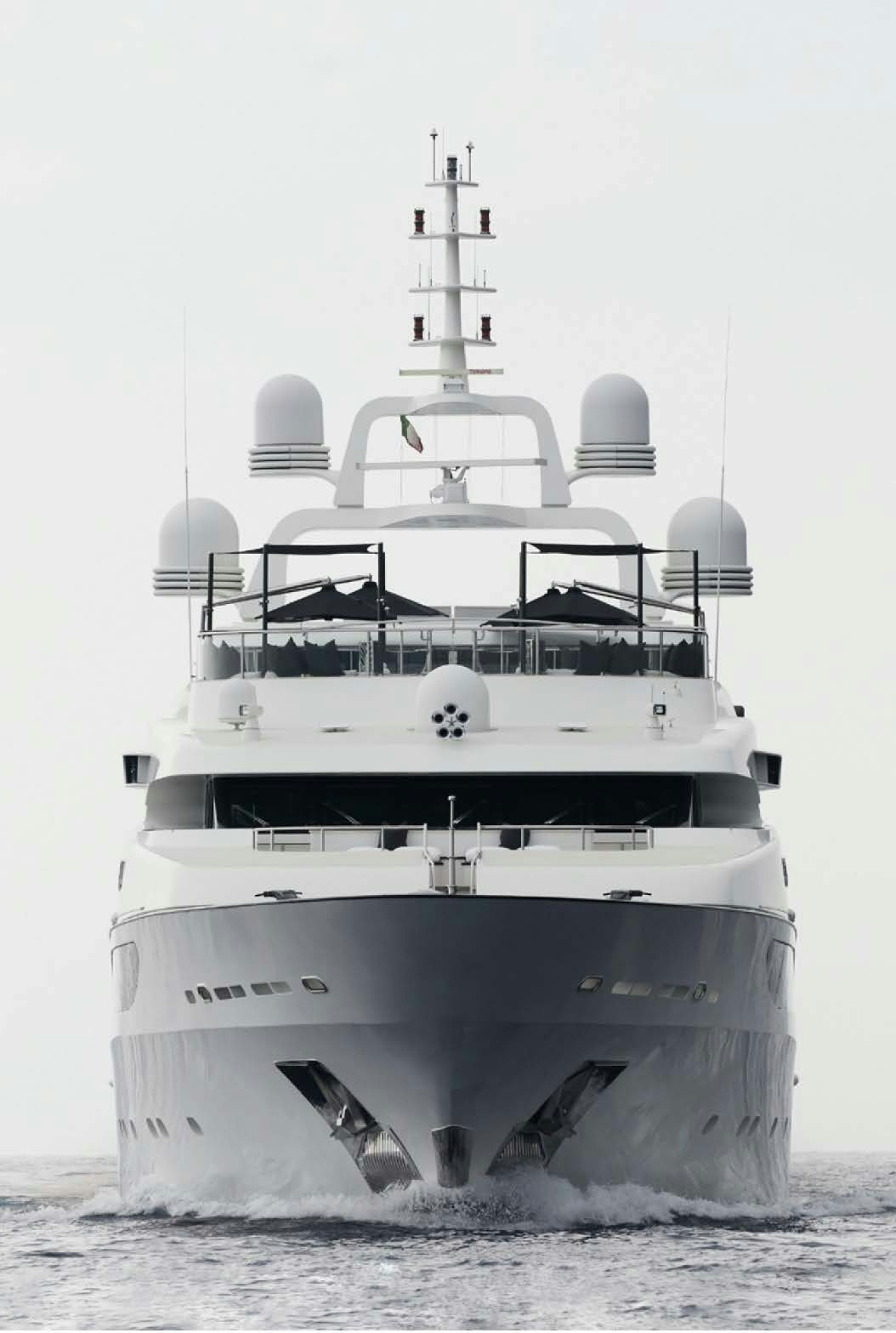 a large boat in the water aboard SILVER ANGEL Yacht for Charter