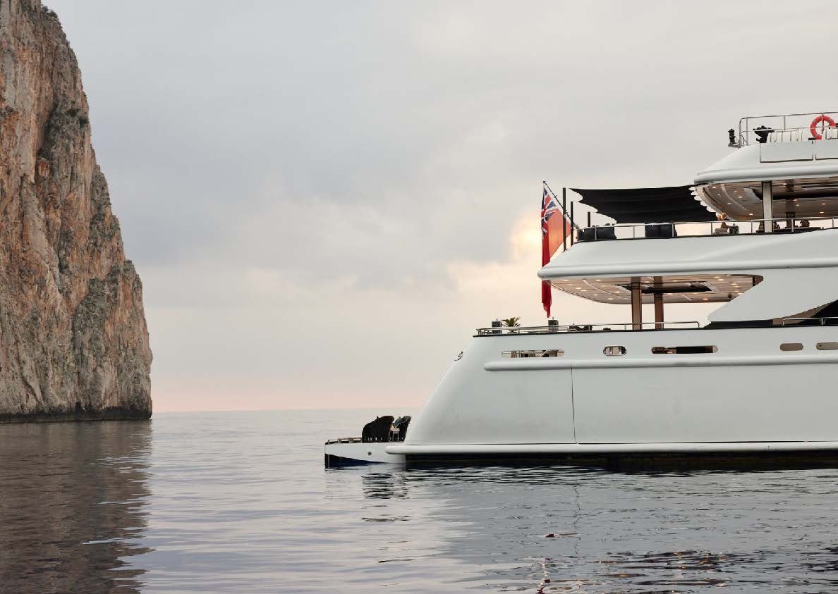 a couple of boats in the water aboard SILVER ANGEL Yacht for Charter