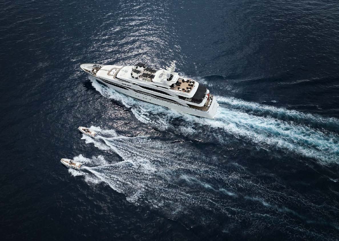 a boat in the water aboard SILVER ANGEL Yacht for Charter