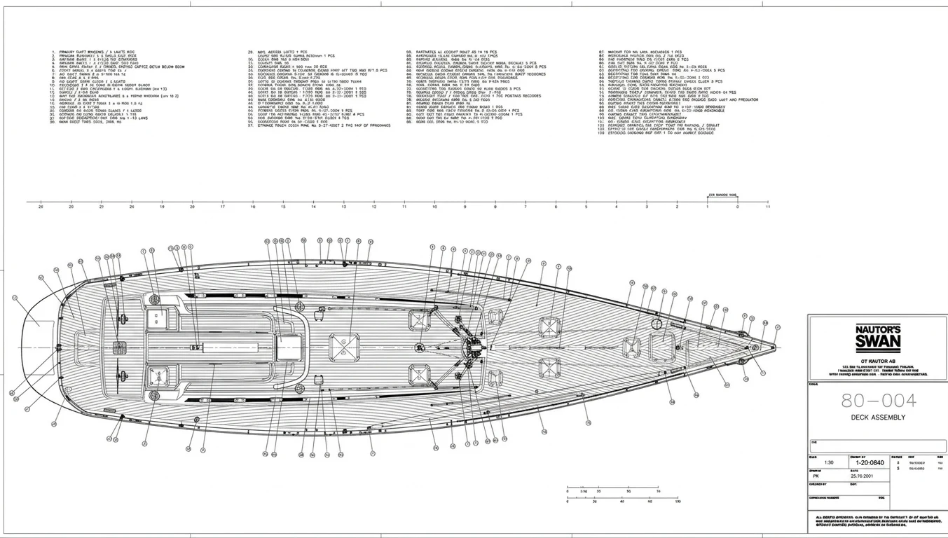 diagram, engineering drawing aboard UNDERLORD Yacht for Sale