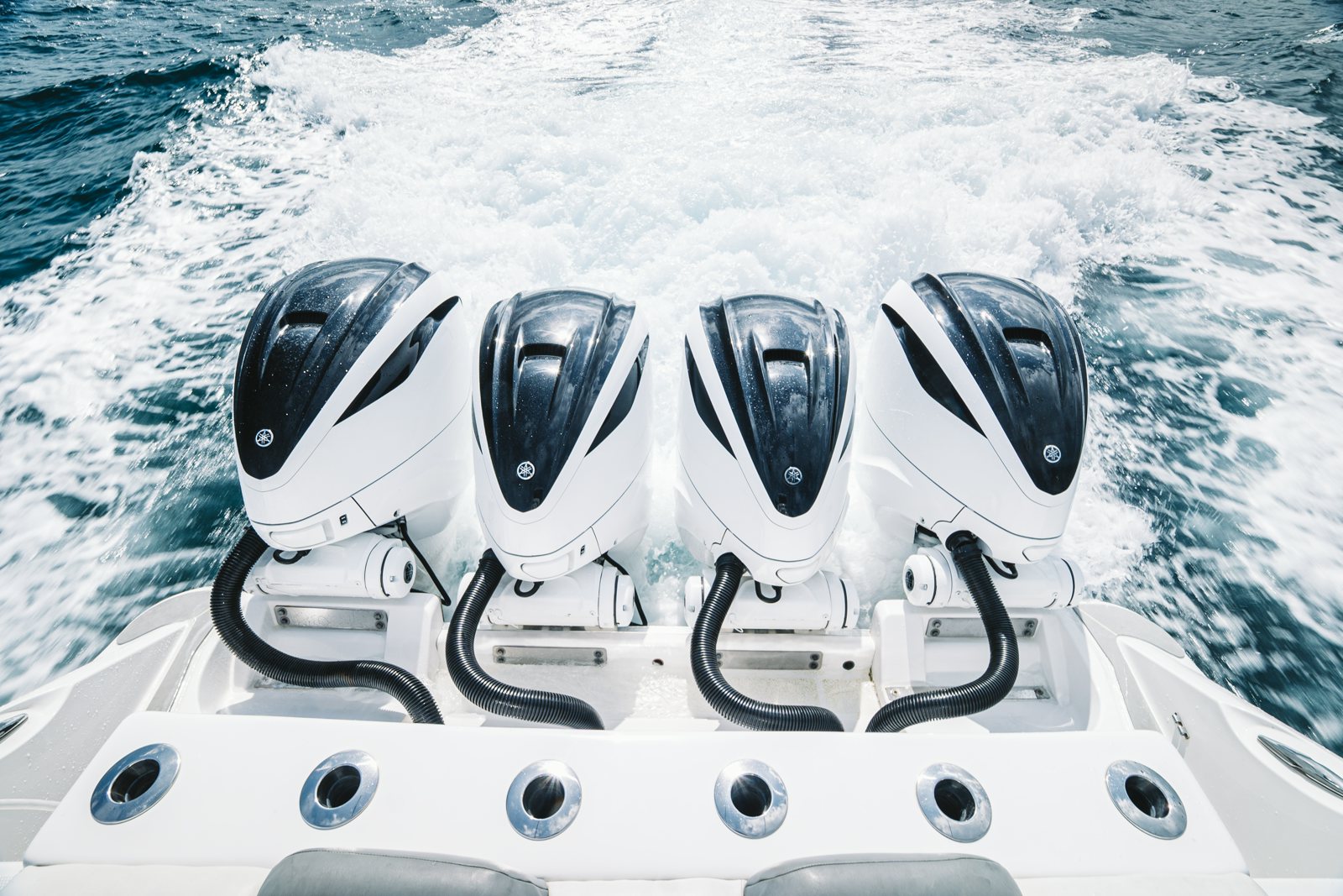 a white and black robot aboard RELAPSE Yacht for Sale
