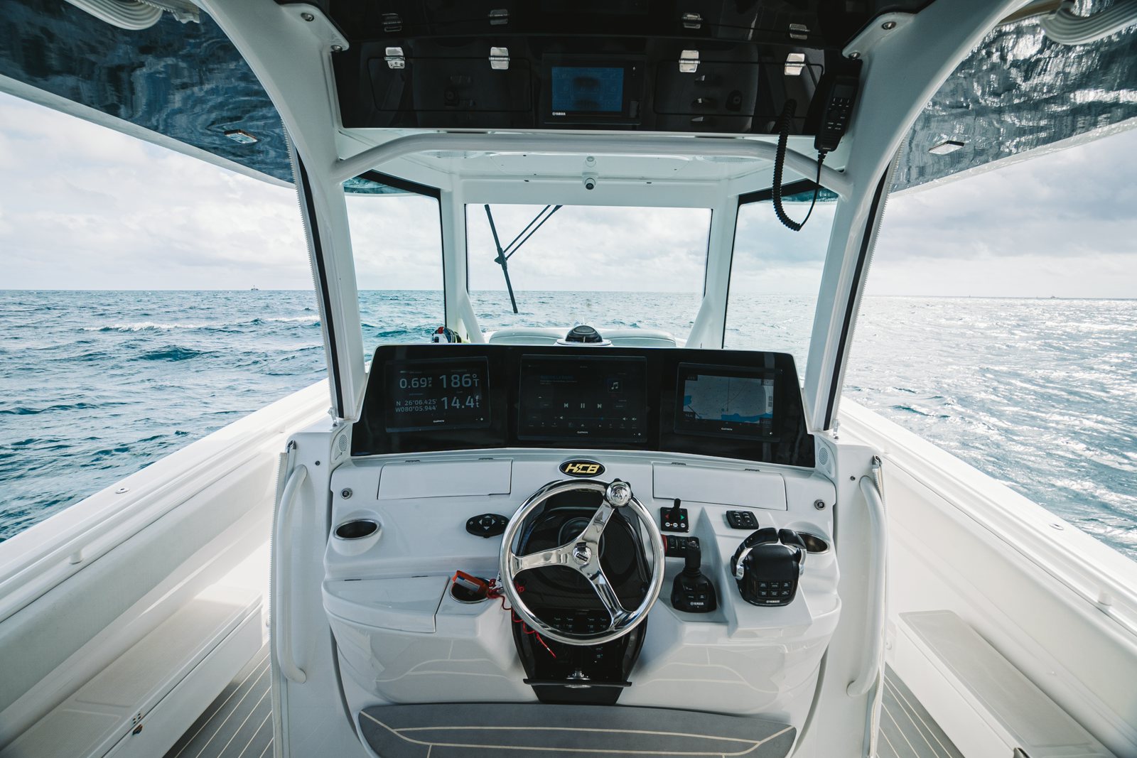 a cockpit of a boat aboard RELAPSE Yacht for Sale