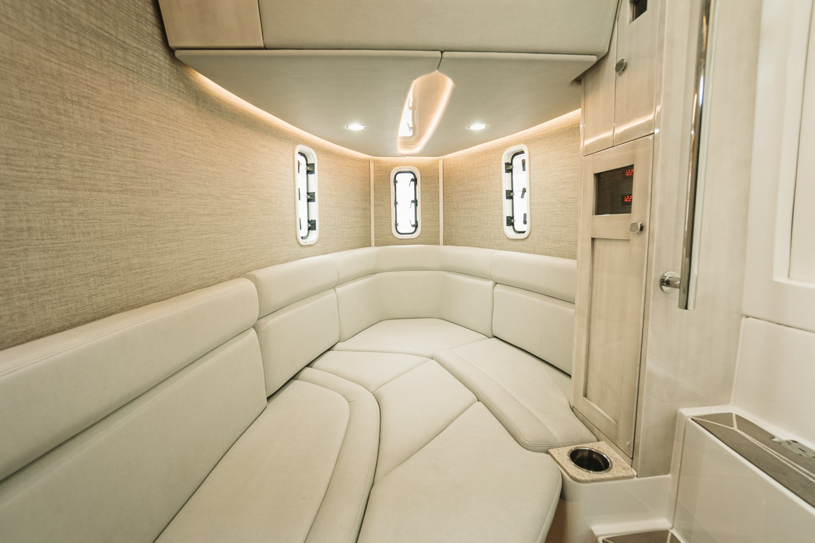 a bathroom with a bathtub and toilet aboard RELAPSE Yacht for Sale