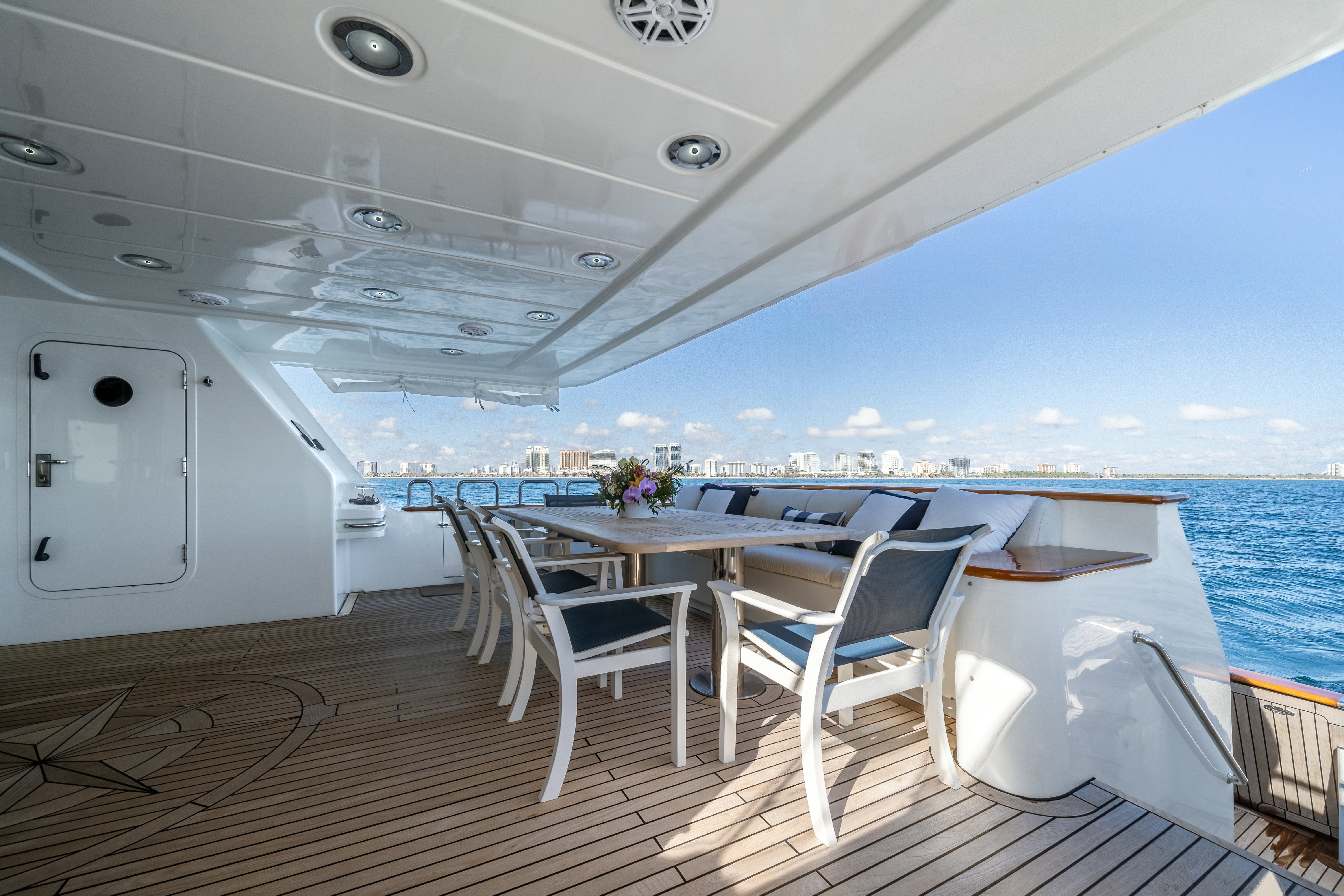 a boat on the water aboard DESTINATION Yacht for Sale
