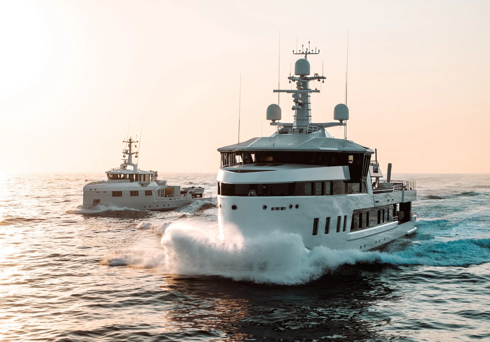 a couple of boats in the water aboard AFTER YOU Yacht for Charter
