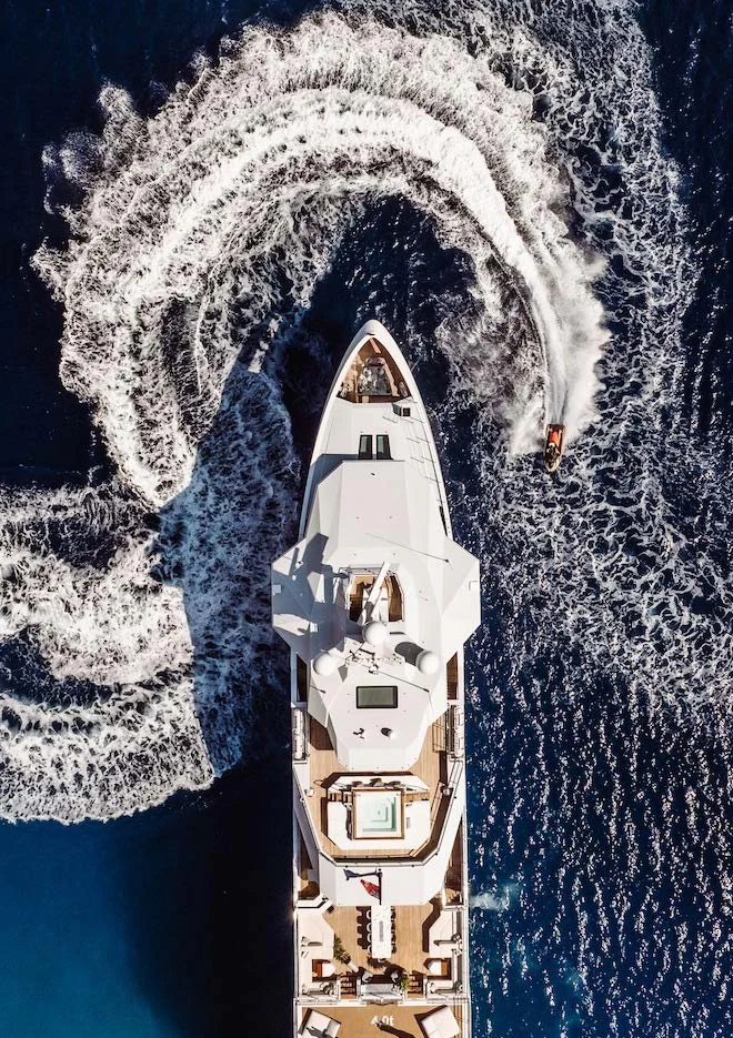 a space shuttle blasting off aboard AFTER YOU Yacht for Charter