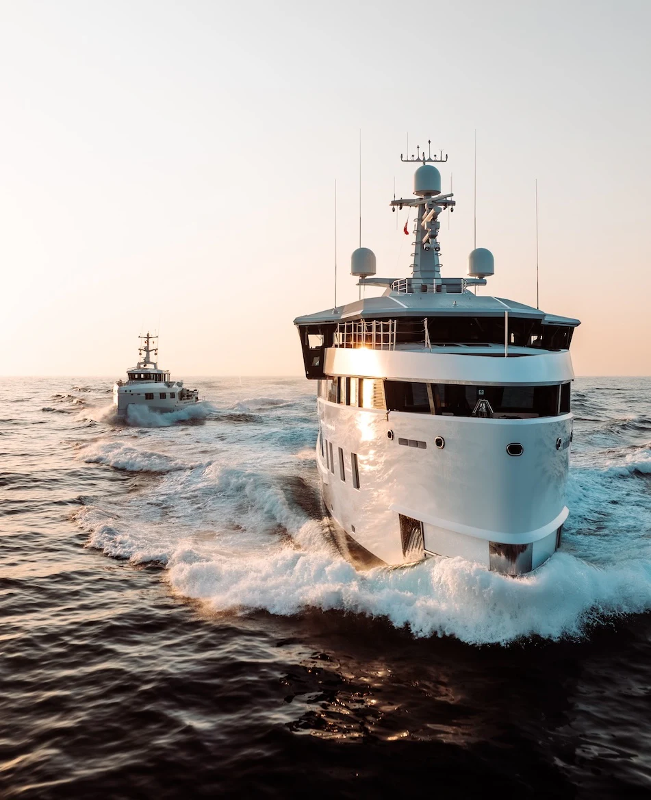 a couple of boats on the water aboard AFTER YOU Yacht for Charter