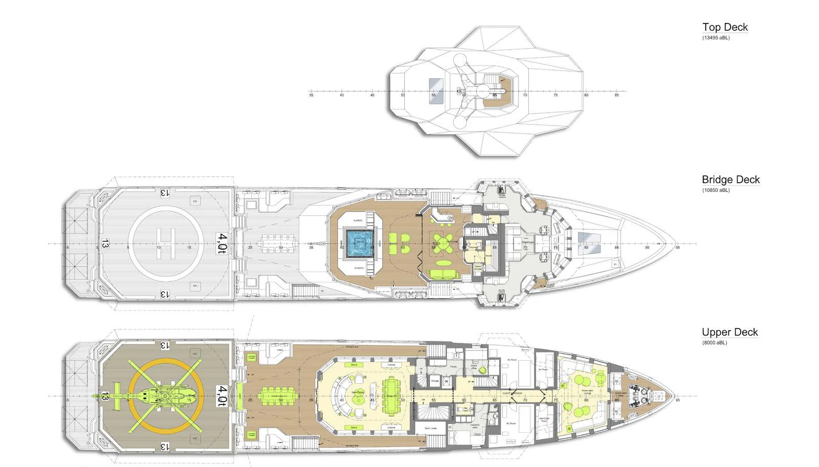 diagram aboard AFTER YOU Yacht for Charter
